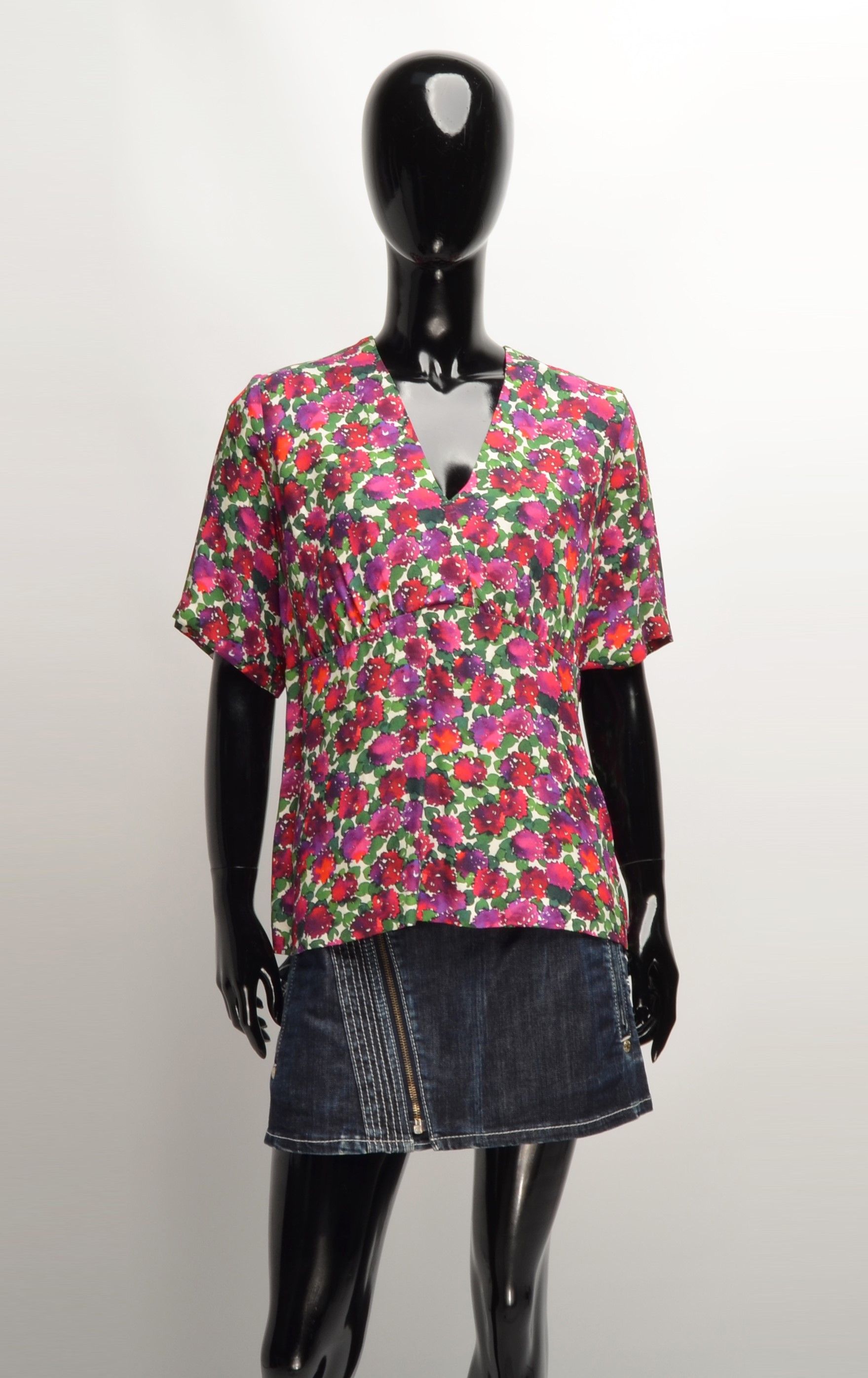 A.P.C. Flora Print Blouse Top