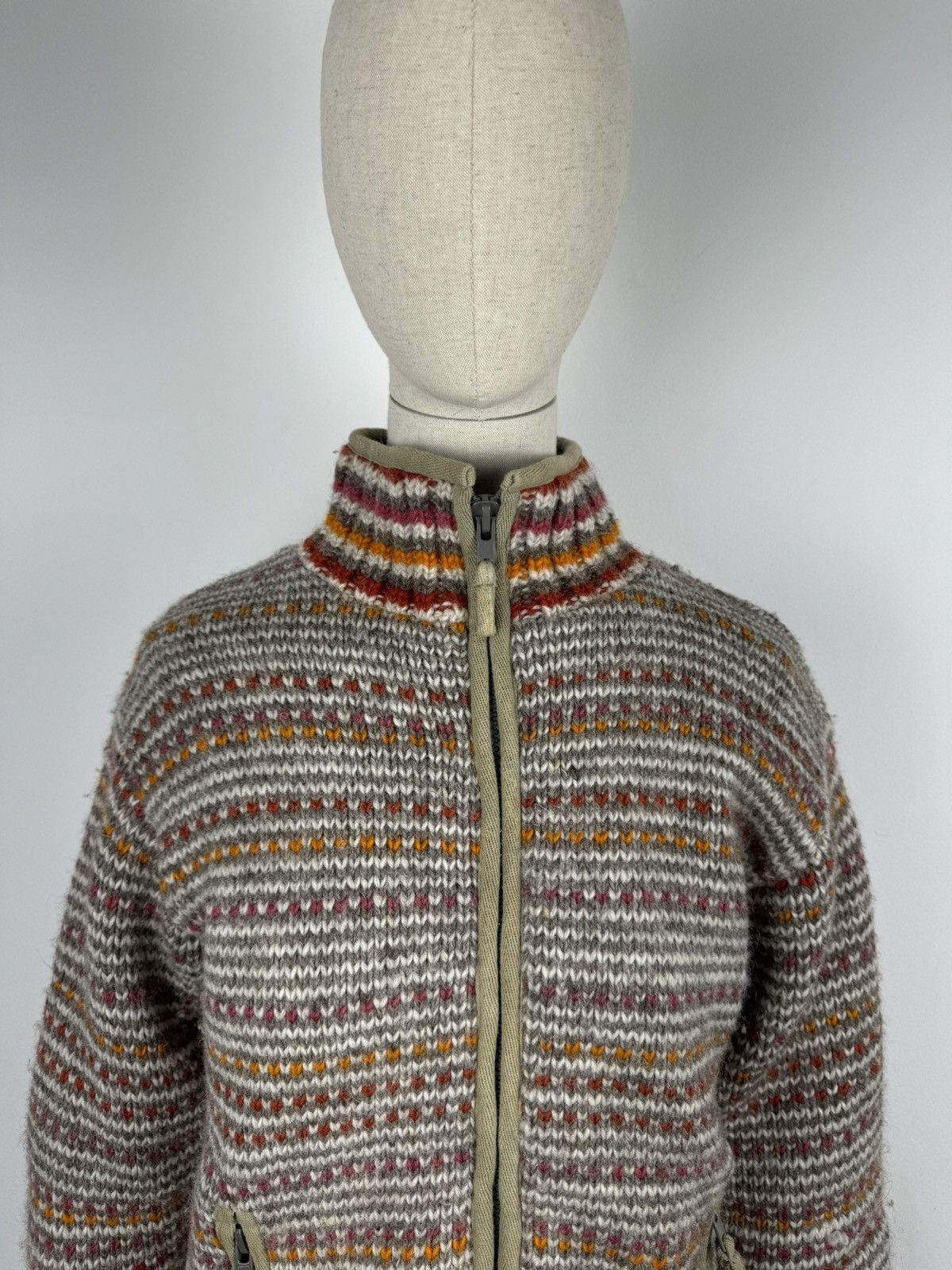 Vintage Women’s Pachamama Full Zip Wool Cardigan Jacket size S Size S / US 4 / IT 40 - 2 Thumbnail