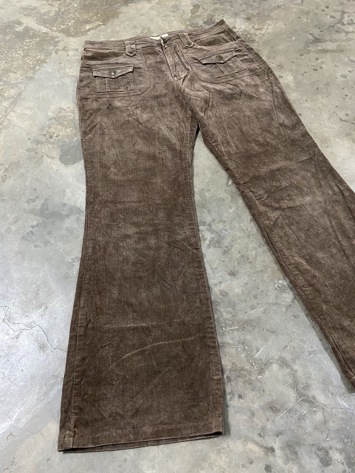 Hysteric Glamour × If Six Was Nine × Le Grande Bleu (L.G.B.) Flare Jeans Newton Circus Chocolate Corduroy @251 Size US 34 / EU 50 - 1 Thumbnail