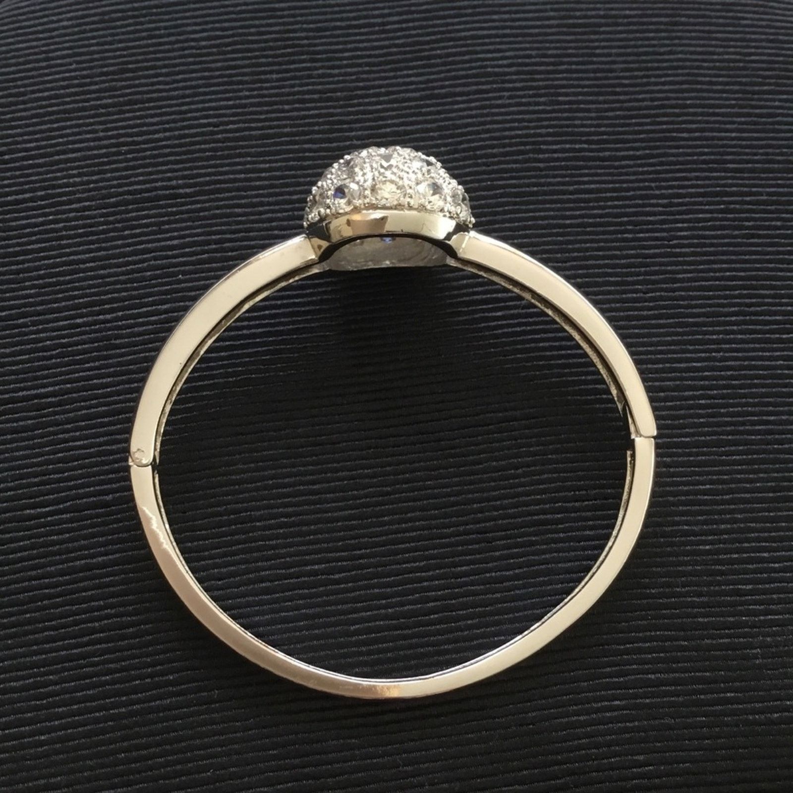 Other Silver Large Crystal Burst Bangle Size ONE SIZE - 6 Thumbnail