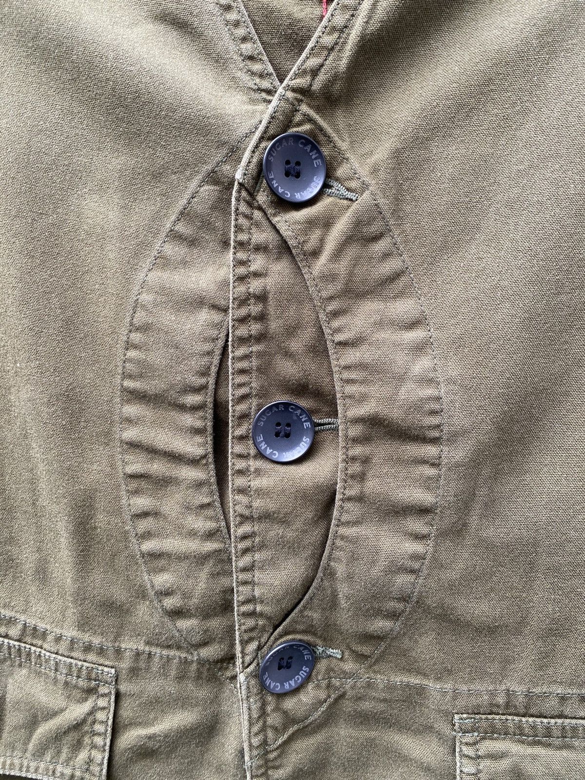 Sugar Cane × Toyo Enterprises × Vintage sugarcane vest green army Size 38S - 6 Thumbnail