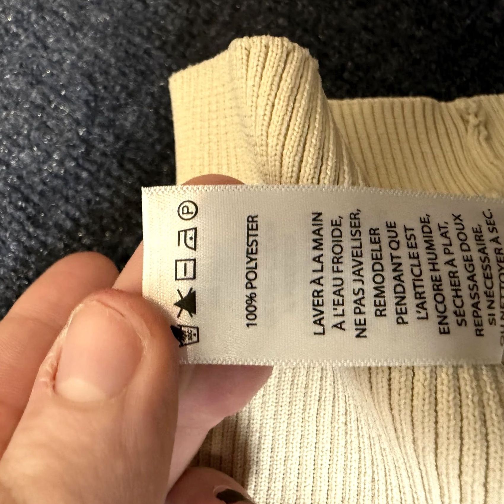 Vintage Sincerely Jules Tank Top Womens L Beige Ribbed Knit Crew Neck Stretch Shirt Sleeveless Casual Summer Size L / US 10 / IT 46 - 5 Thumbnail