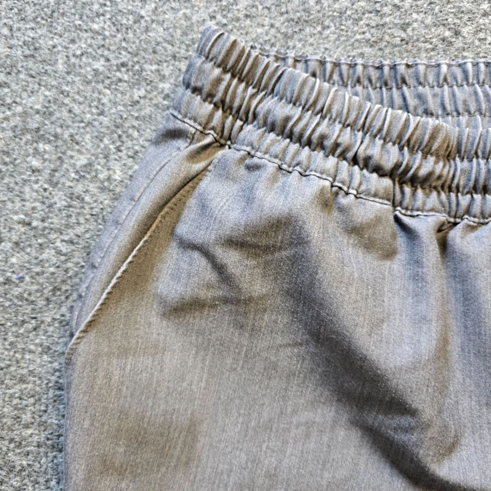 Vintage Jaanuu Pants Women Size Medium Gray Pull On Pocket Nursing Medical Lab Comfort Size 32" / US 10 / IT 46 - 3 Thumbnail