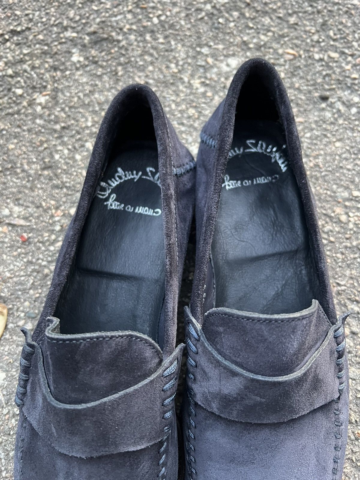 Santoni Santoni Men's Suede Loafers Blue Size US 8.5 / EU 41-42 - 9 Thumbnail