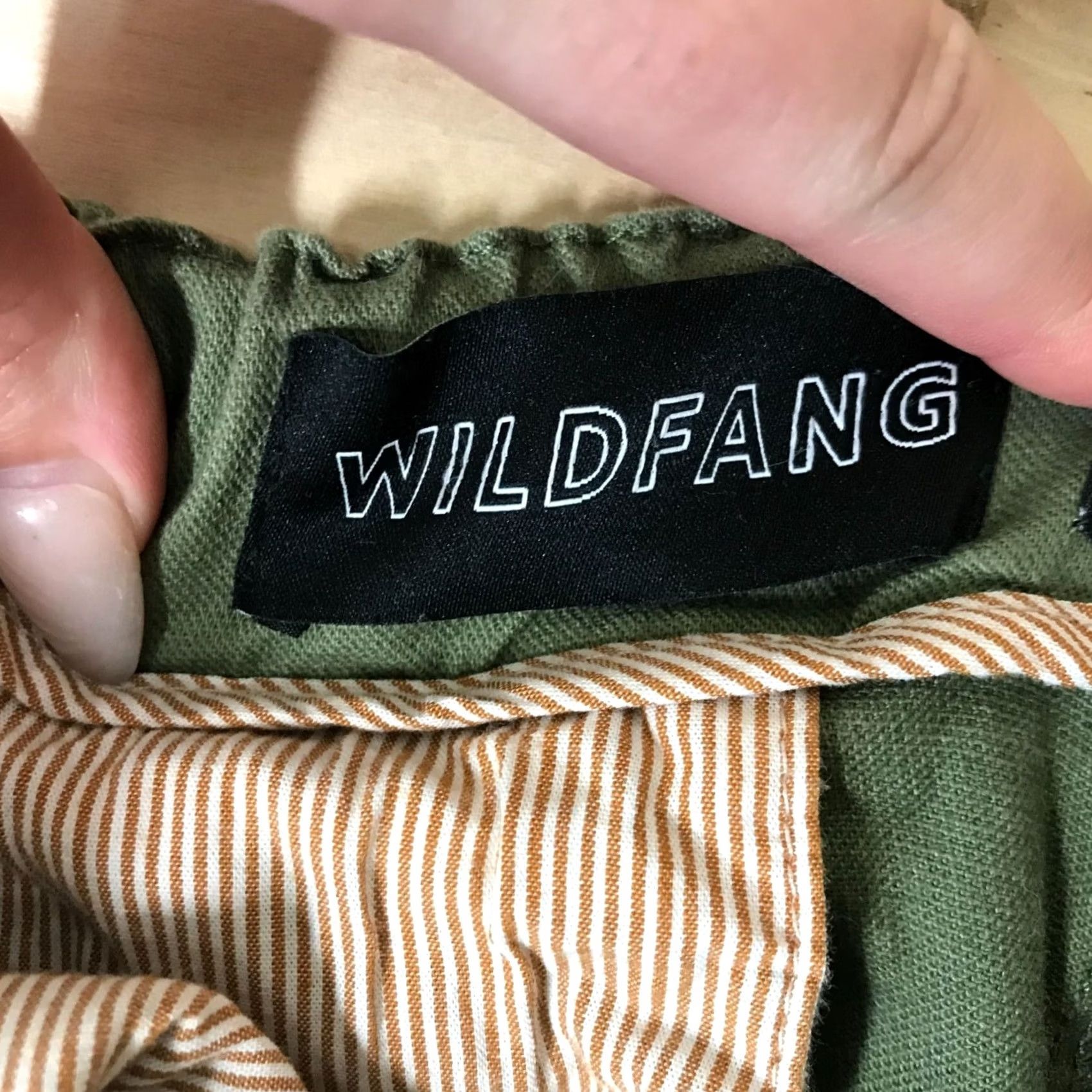 Wildfang WILDFANG Shorts Womens XS Green Cotton Blend Drawstring Waist Size 26" / US 2 / IT 38 - 7 Thumbnail