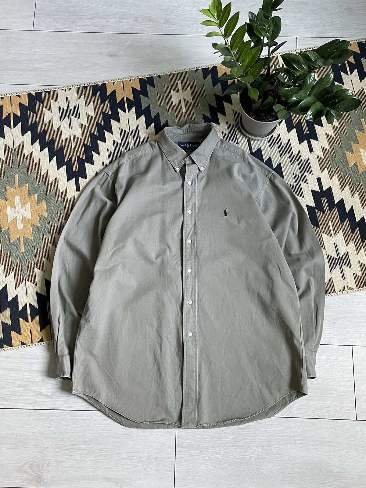 Polo Ralph Lauren × Vintage Vintage 90’s Polo Ralph Lauren Blake Shirt Size US XL / EU 56 / 4 - 1 Thumbnail