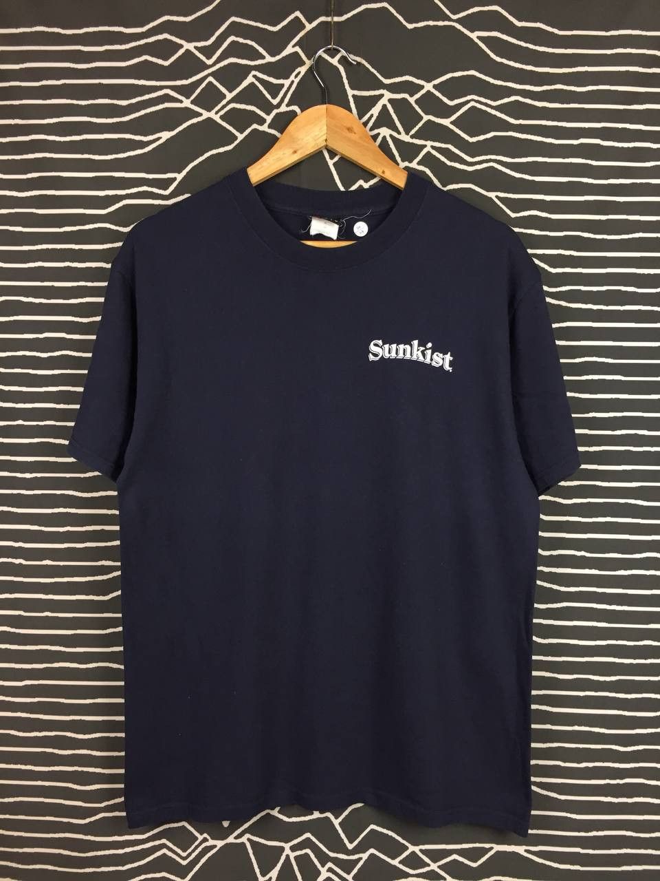 Hanes × Vintage Vtg Y2K Sunkist Soft Drink Spell Out Logo Promo Tee Size US M / EU 48-50 / 2 - 1 Thumbnail