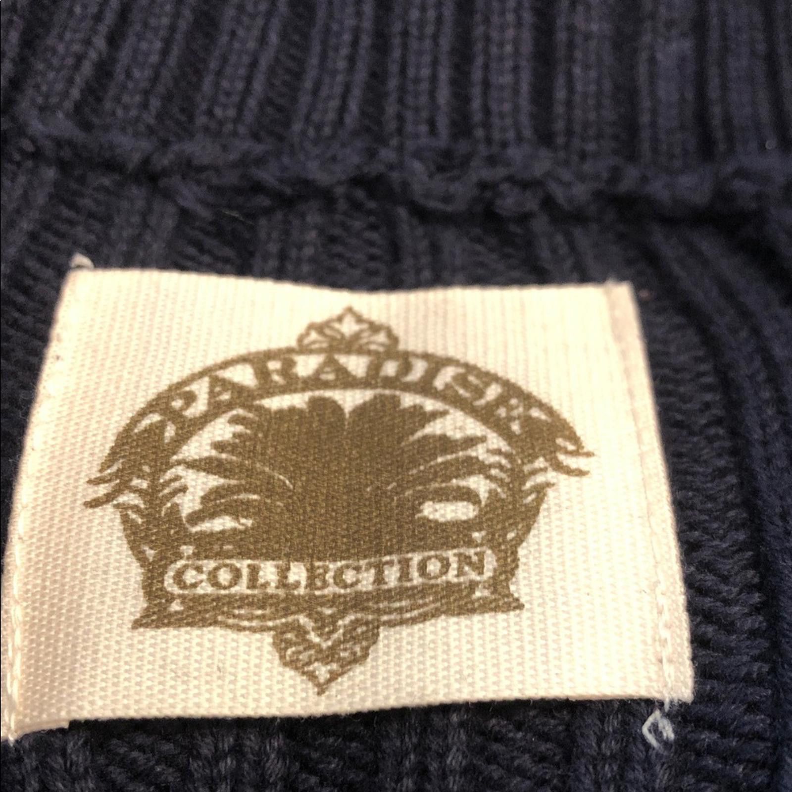 Other Paradise Collection Men's Navy Sweater 1/4 zip cotton XXL Size US XXL / EU 58 / 5 - 5 Thumbnail