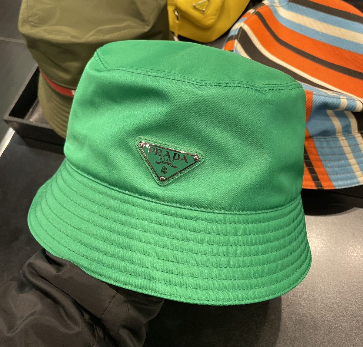 Hat Prada cardboardy Green