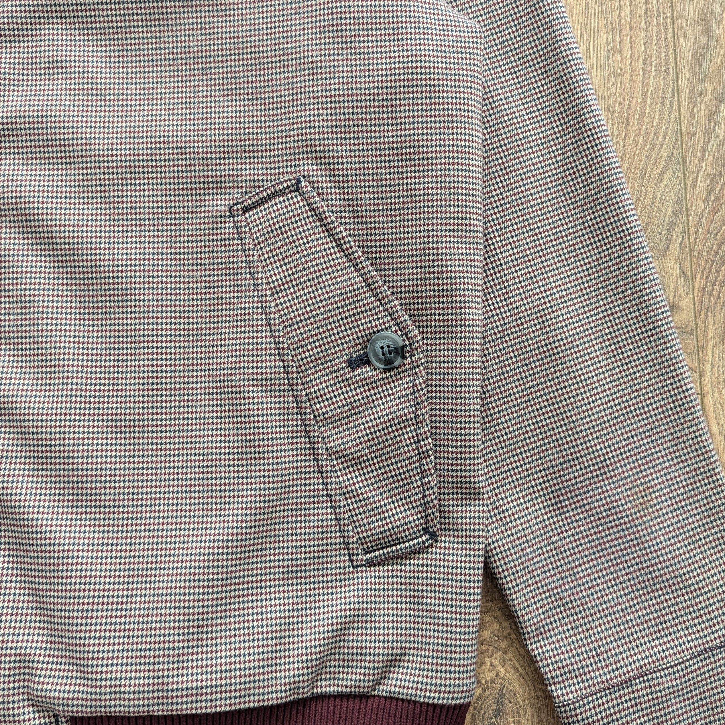 Lacoste Lacoste Houndstooth Zip Bomber Jacket Size M/L Luxury Brand Size US M / EU 48-50 / 2 - 7 Thumbnail