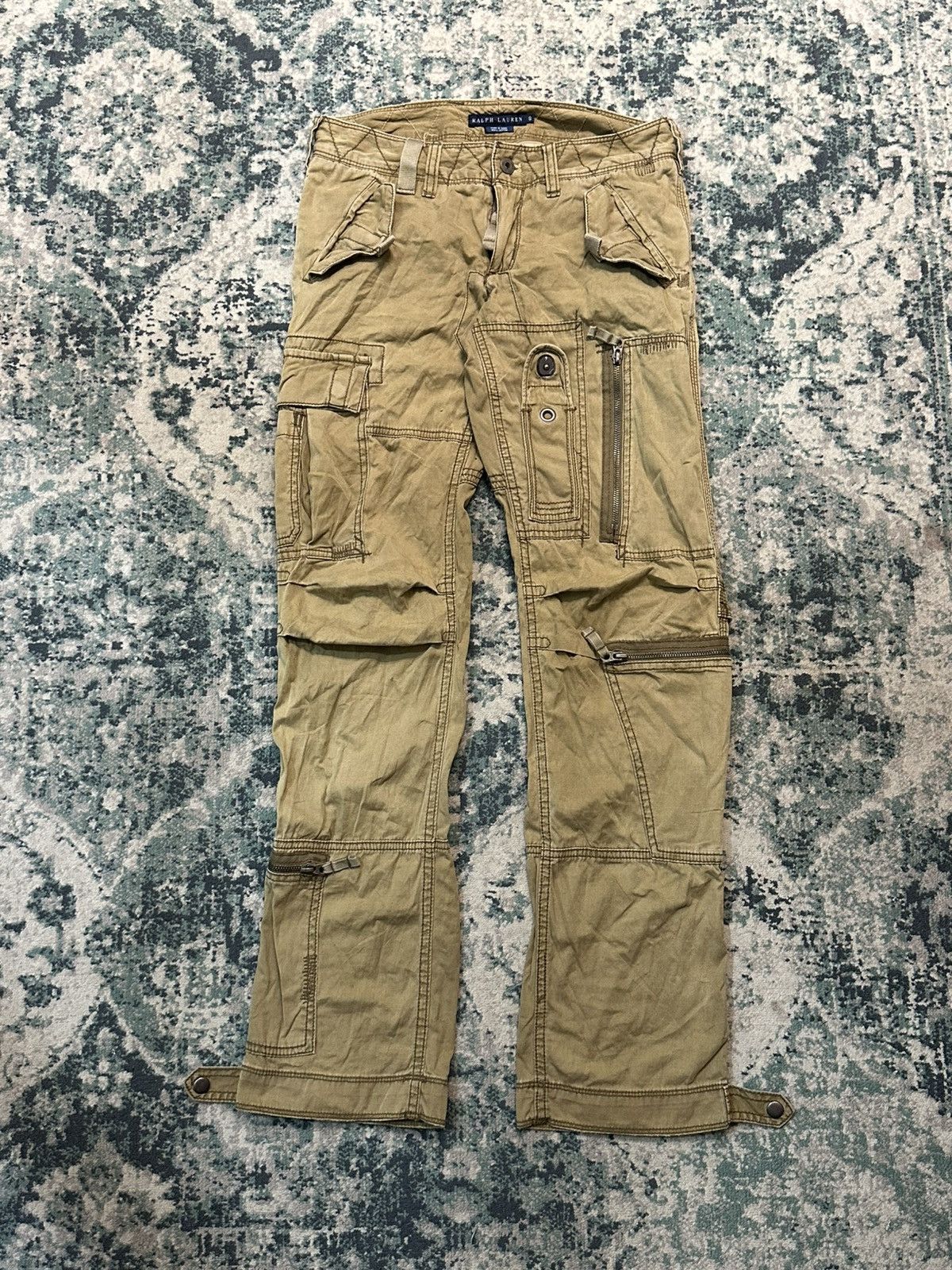 Polo Ralph Lauren Polo Ralph Lauren Cargo Multipocket Tactical Parachute Pants Size US 29 - 2 Thumbnail