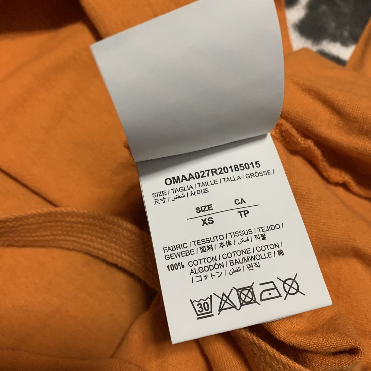 Off-White Off White XS Spray Paint Arrows Orange Tee Virgil Abloh 2020 Size US XS / EU 42 / 0 - 7 Thumbnail
