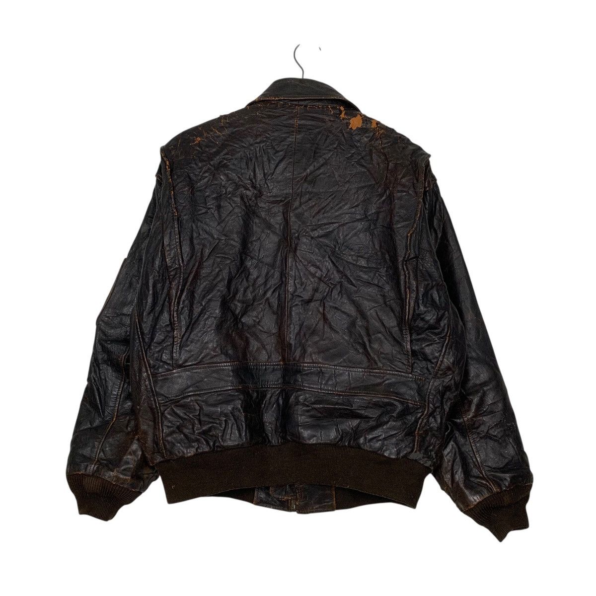 Japanese Brand D Homme A Homme Military Flight Leather Jacket Size US M / EU 48-50 / 2 - 7 Thumbnail