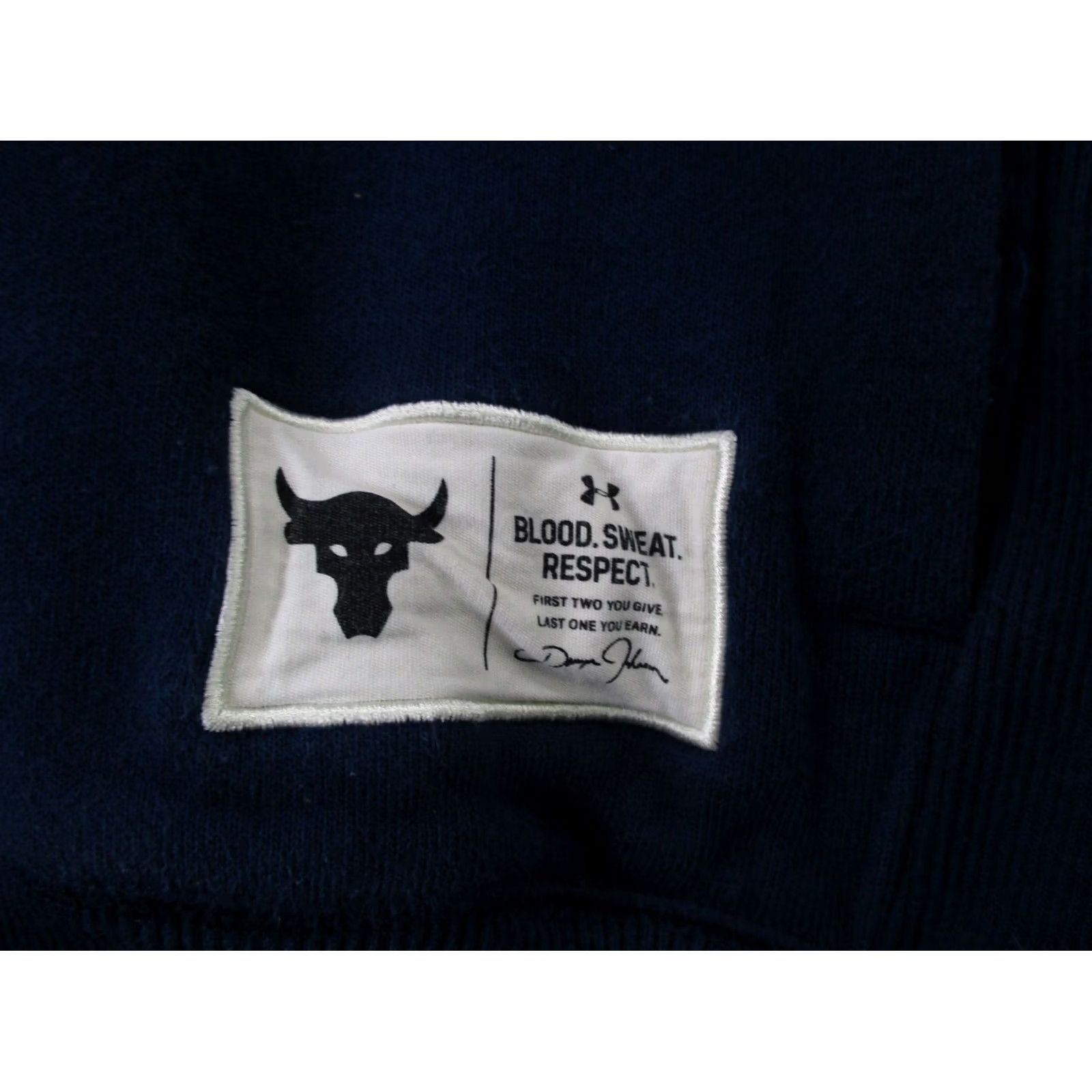 Under Armour Under Armour Project Rock Hoodie Mens XL Blue Dwayne Johnson Rock Logo Hooded Pullover Pocket Size US XL / EU 56 / 4 - 6 Thumbnail