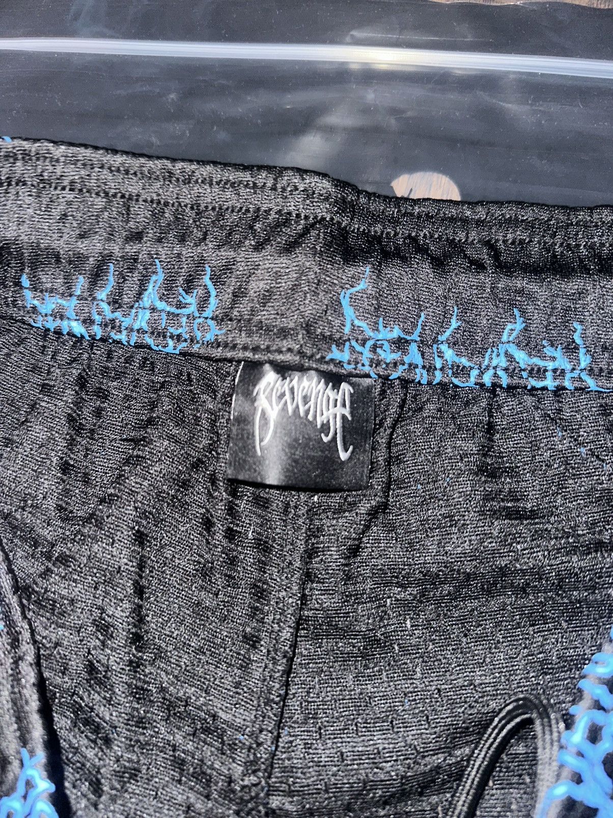 Revenge XXXTentacion Massacre Shorts Black/Blue Size US 30 / EU 46 - 2 Thumbnail