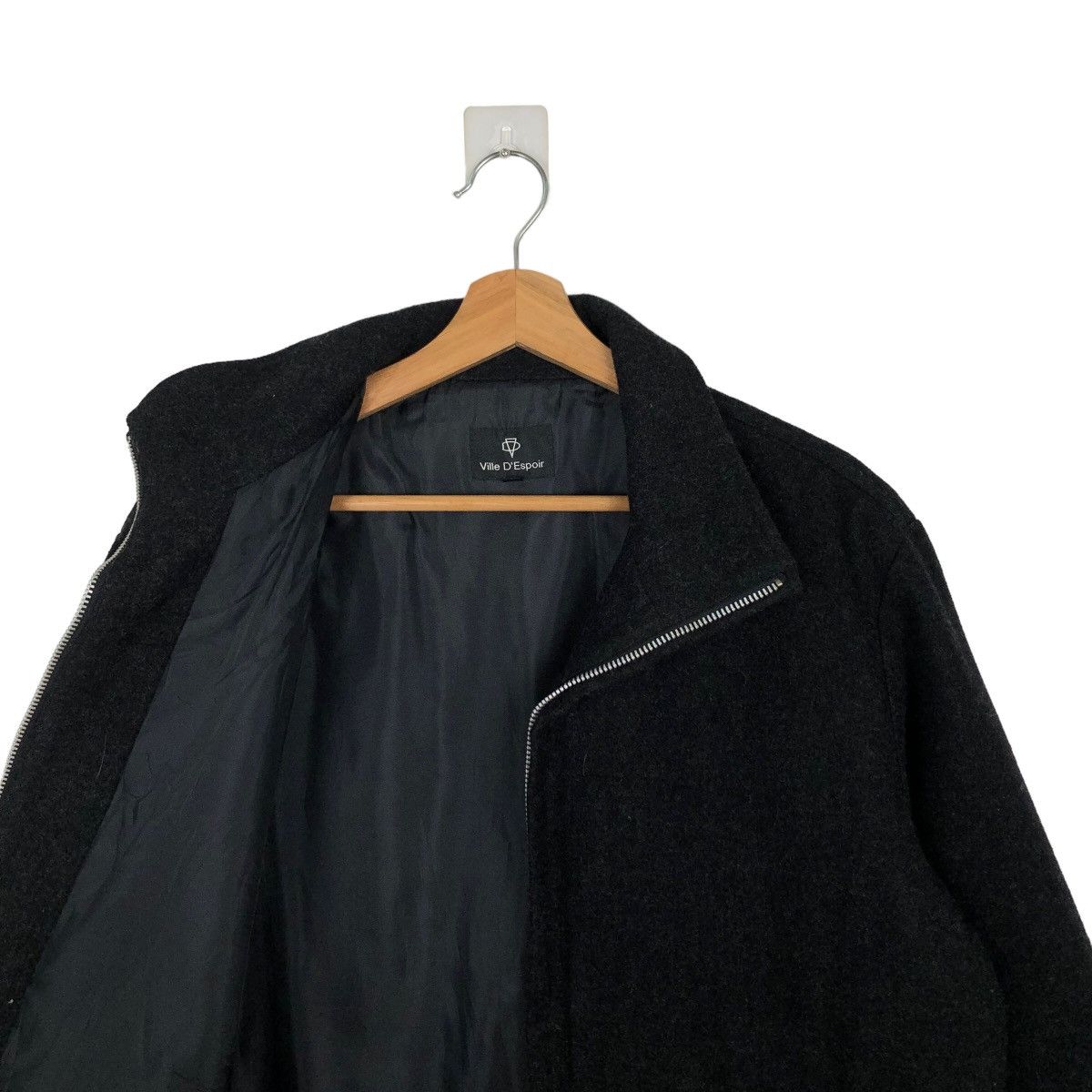 Japanese Brand VINTAGE WOOL JACKET VILLE D’ ESPOIR JAPAN ISSEY MIYAKE Size US M / EU 48-50 / 2 - 9 Thumbnail