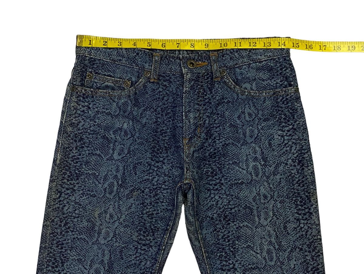 Hysteric Glamour Rare‼️Hysteric Glamour Snakeskin Denim Pants Size US 29 - 4 Thumbnail