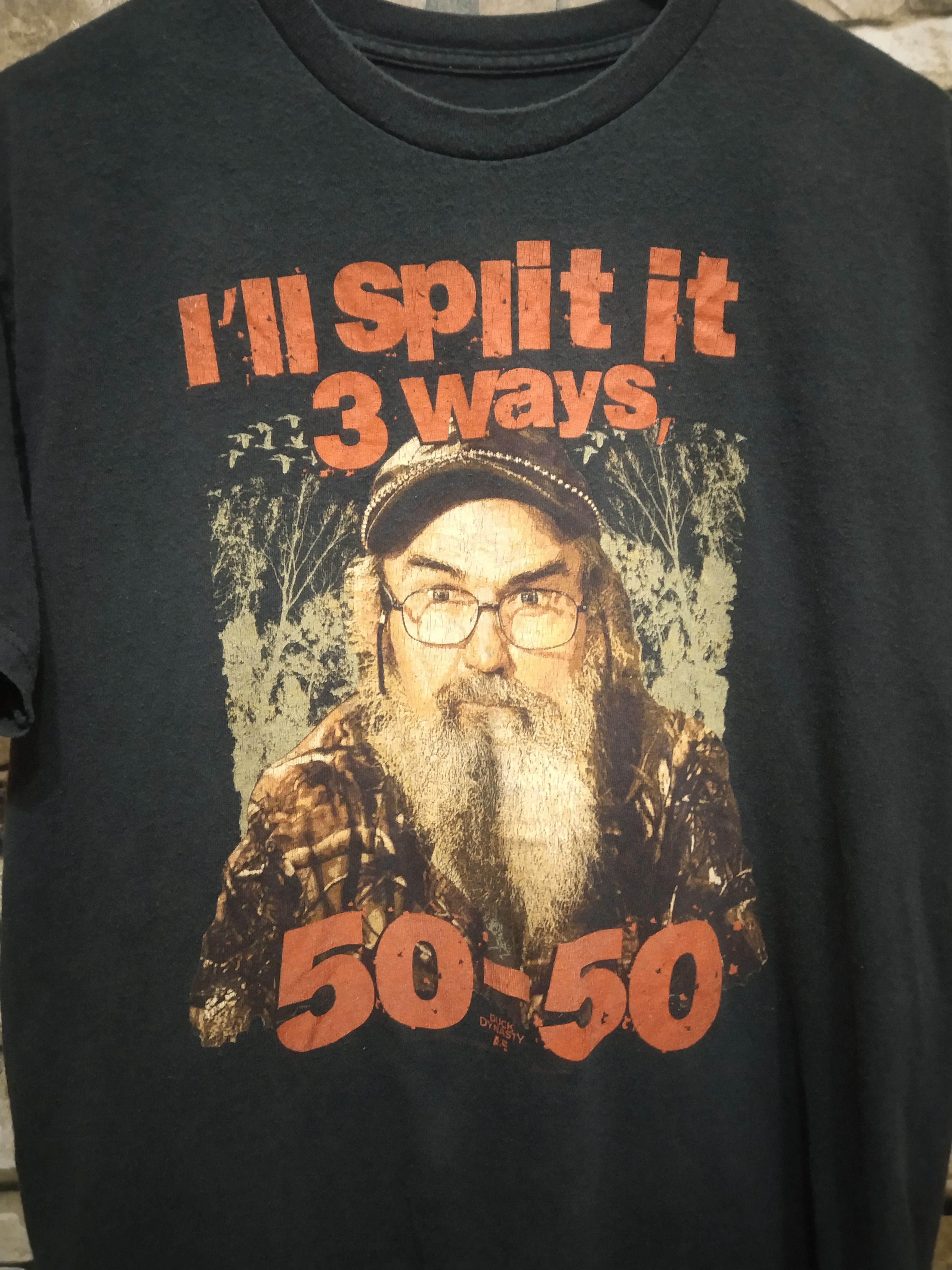 Vintage Vintage Duck Dynasty I'II Split it 3 Ways 50-50 Shirt Size US M / EU 48-50 / 2 - 3 Thumbnail