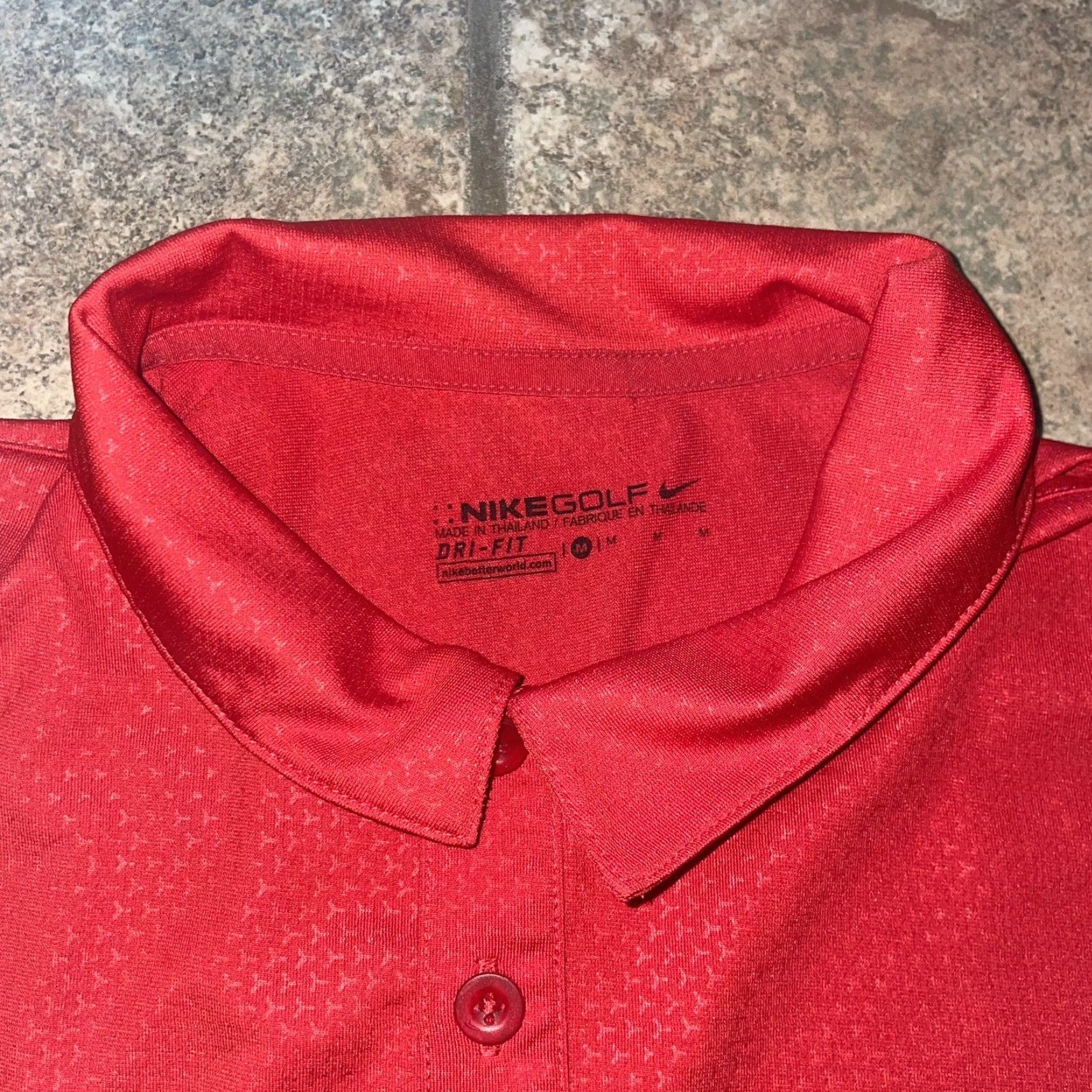Nike Nike Golf Dri-Fit Red Polo Men M Adult Medium Shirt Mens Size US M / EU 48-50 / 2 - 2 Thumbnail