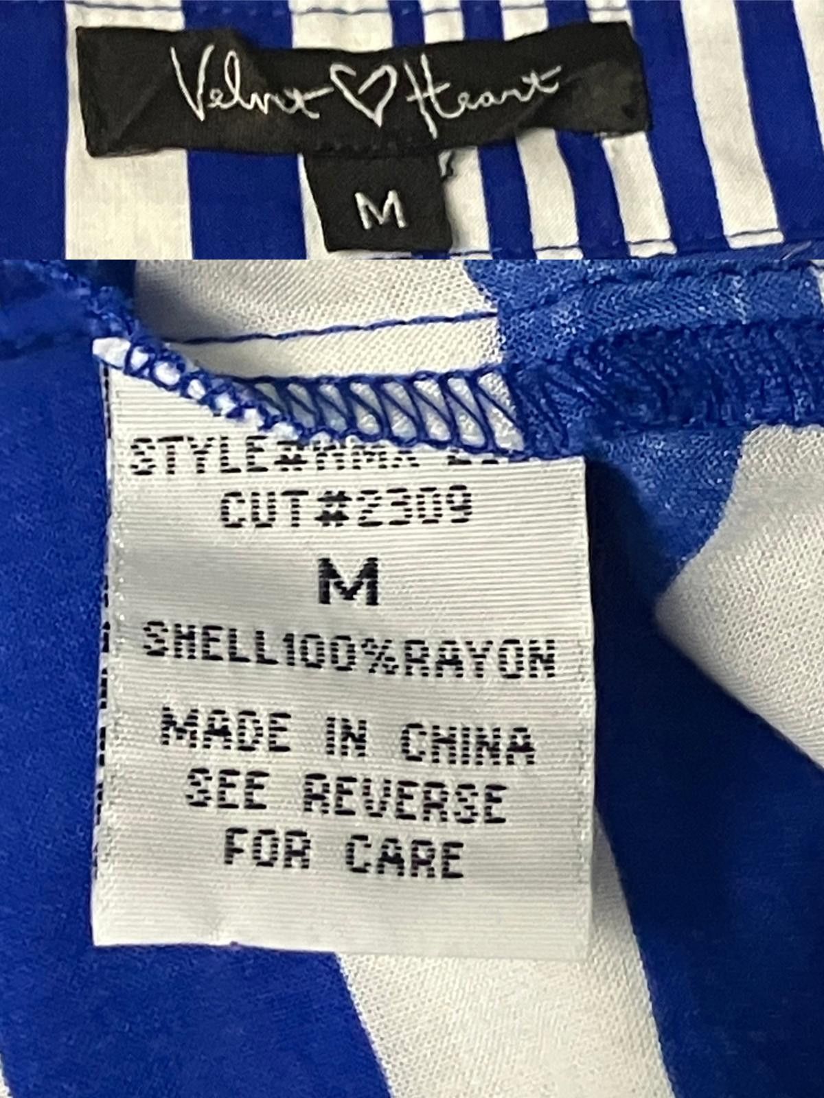 Other Velvet Heart Striped Shirt Blue White M Size M / US 6-8 / IT 42-44 - 8 Thumbnail