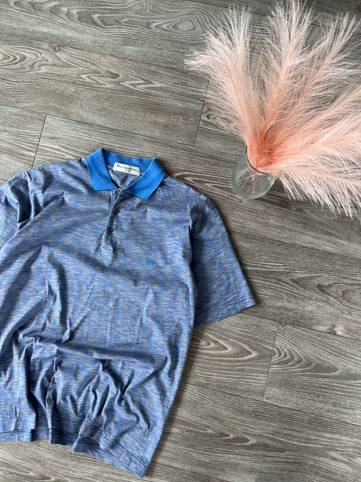 Burberry × Vintage Vintage Burberrys of London Straight Multicolour Polo Size US L / EU 52-54 / 3 - 3 Thumbnail