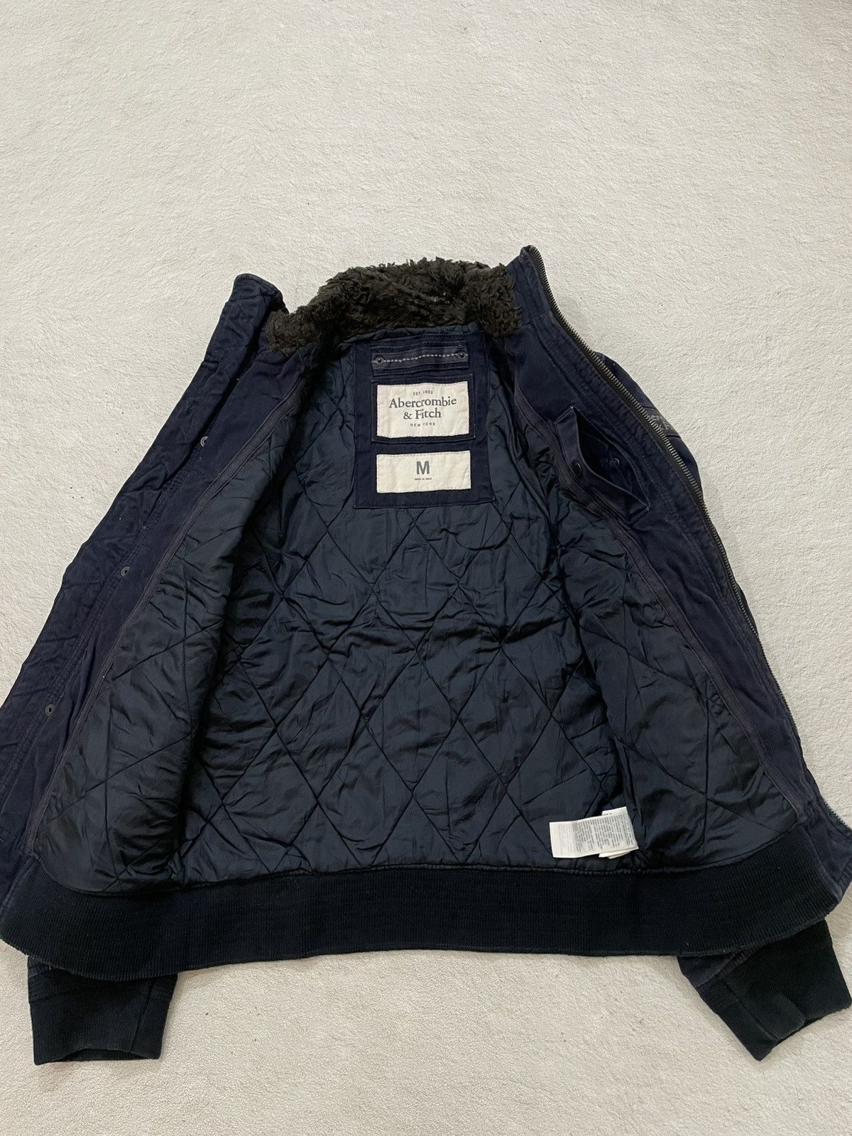 If Six Was Nine 00s Abercrombie Bomber Jacket Faux Fur Collar ifsix LGB GOA Size US L / EU 52-54 / 3 - 5 Thumbnail