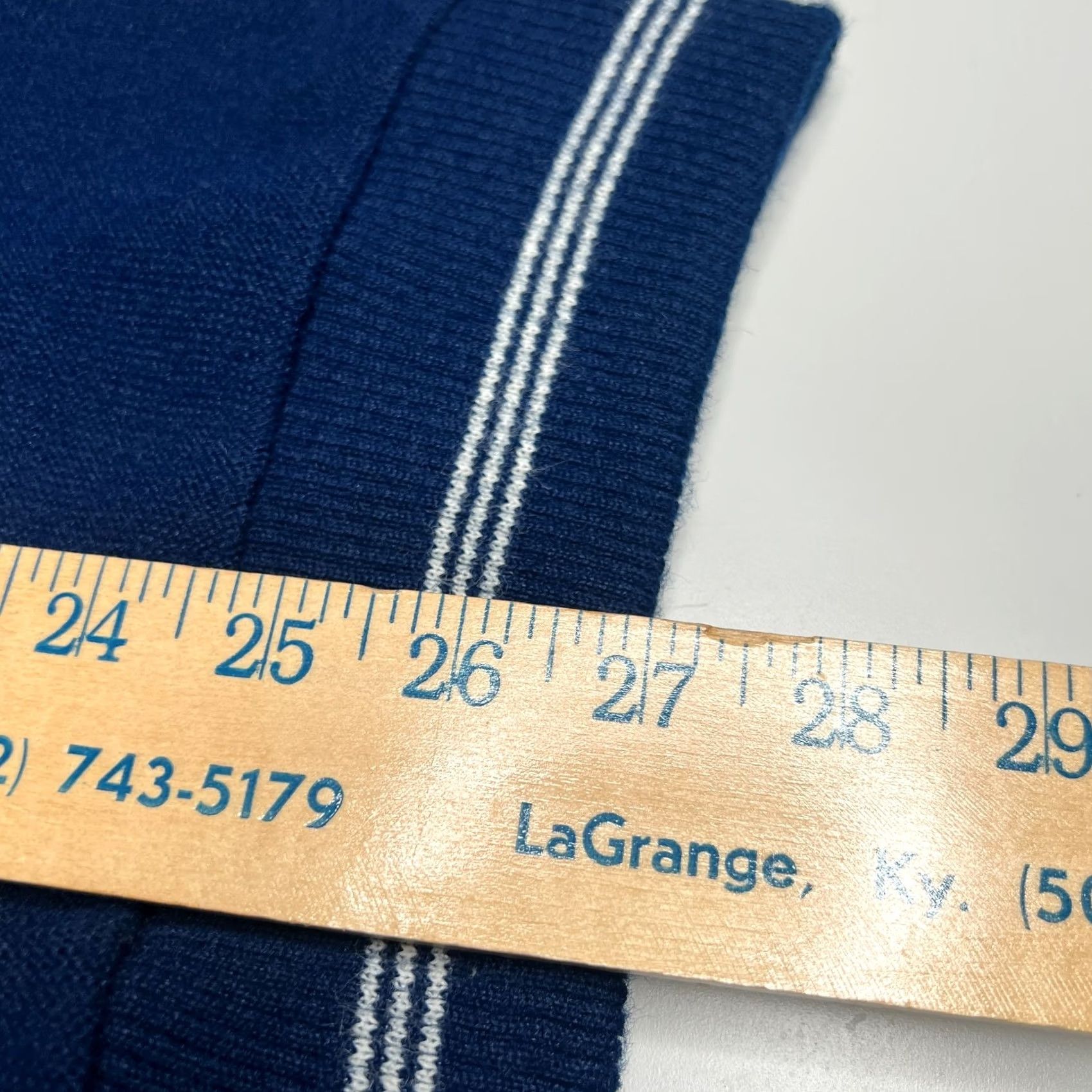 Vintage VINTAGE Puritan Blue Trim V-Neck Sweater Mens XL 70s Made in USA Preppy Knit Size US XL / EU 56 / 4 - 3 Thumbnail