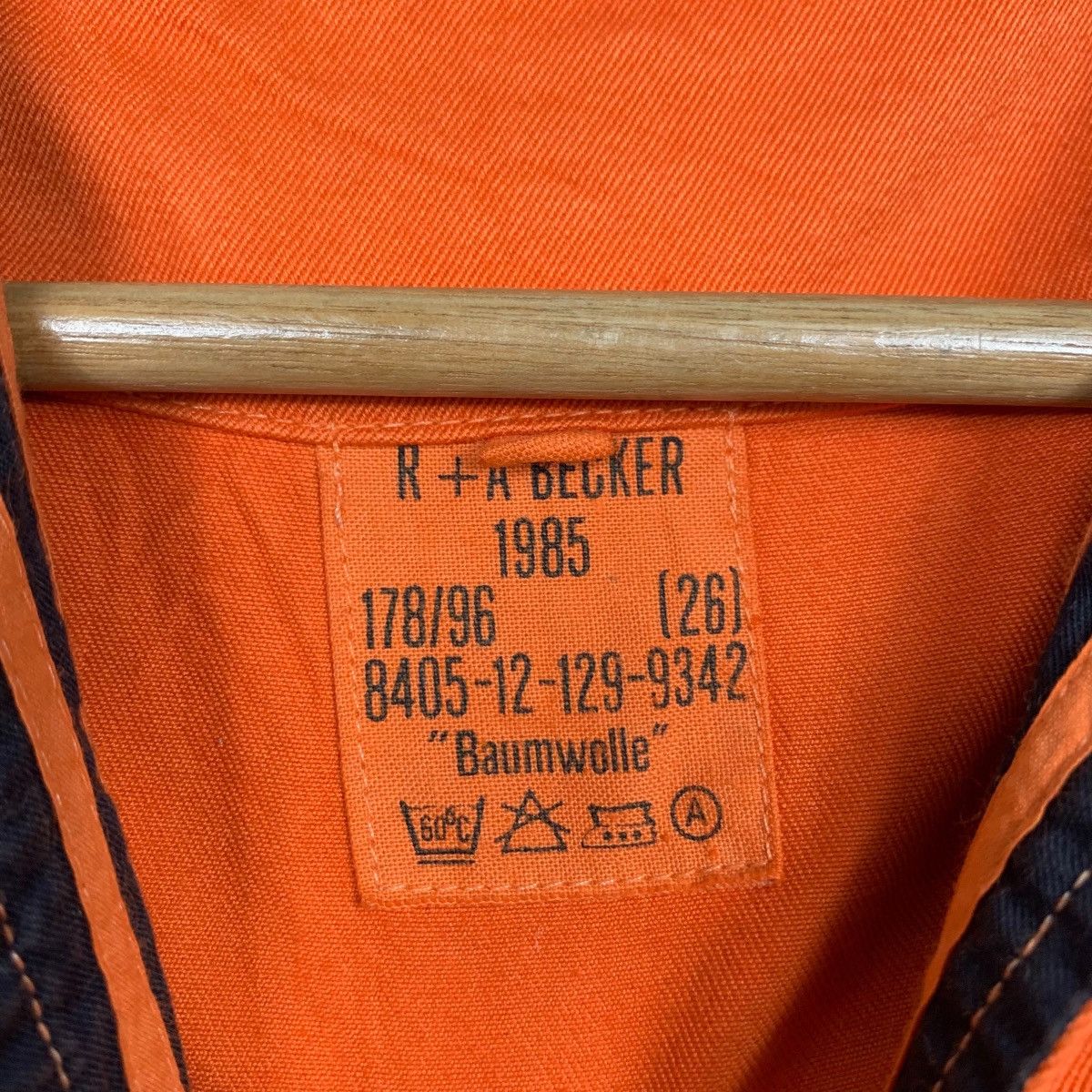 Vintage R+A BECKER 1985 Baumwolle Long Sleeve Uniform #2186-C97 Size US M / EU 48-50 / 2 - 12 Thumbnail