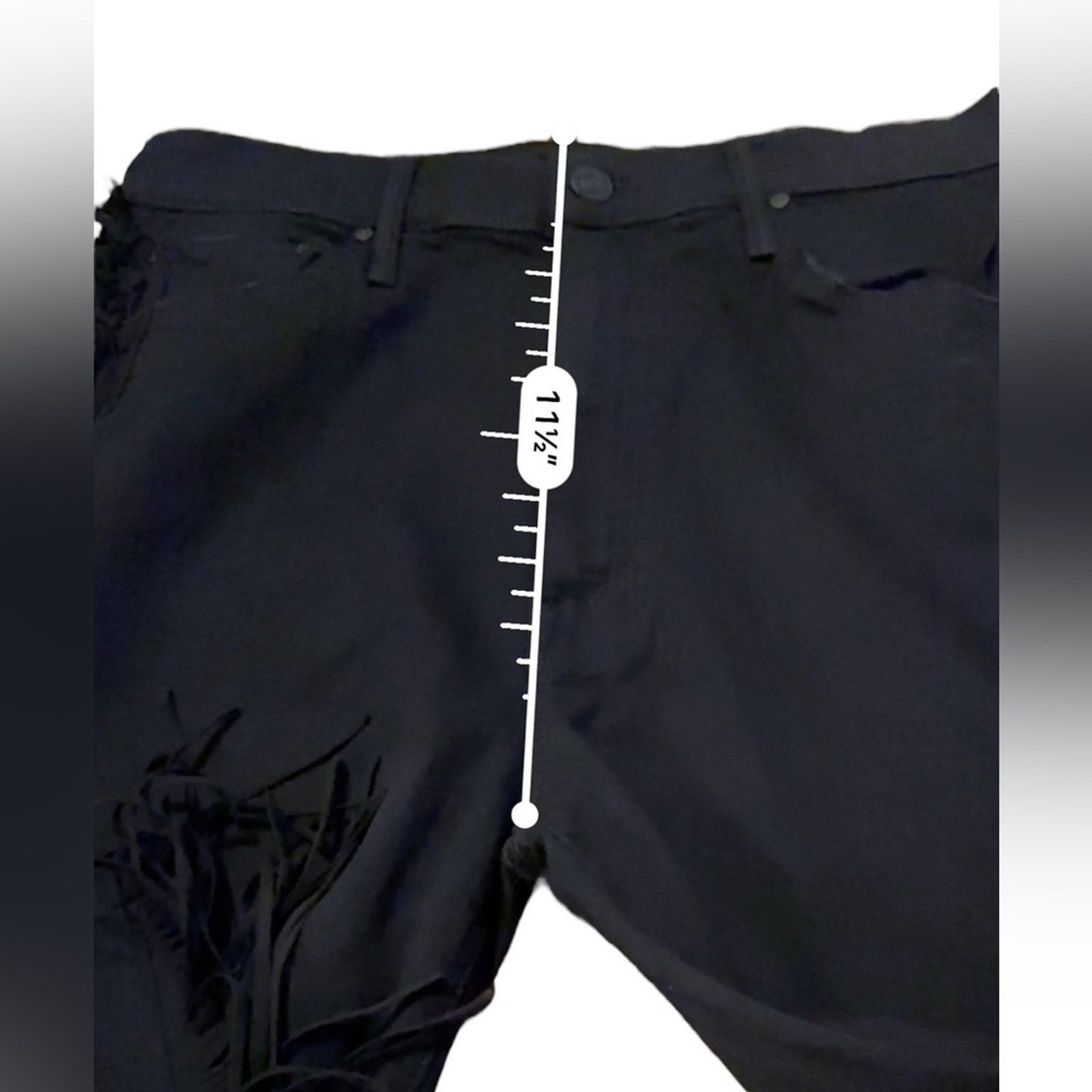 MOTHER Mother The Swooner Ankle The Whip Black Fringe Skinny Jeans Size 30" / US 8 / IT 44 - 13 Thumbnail