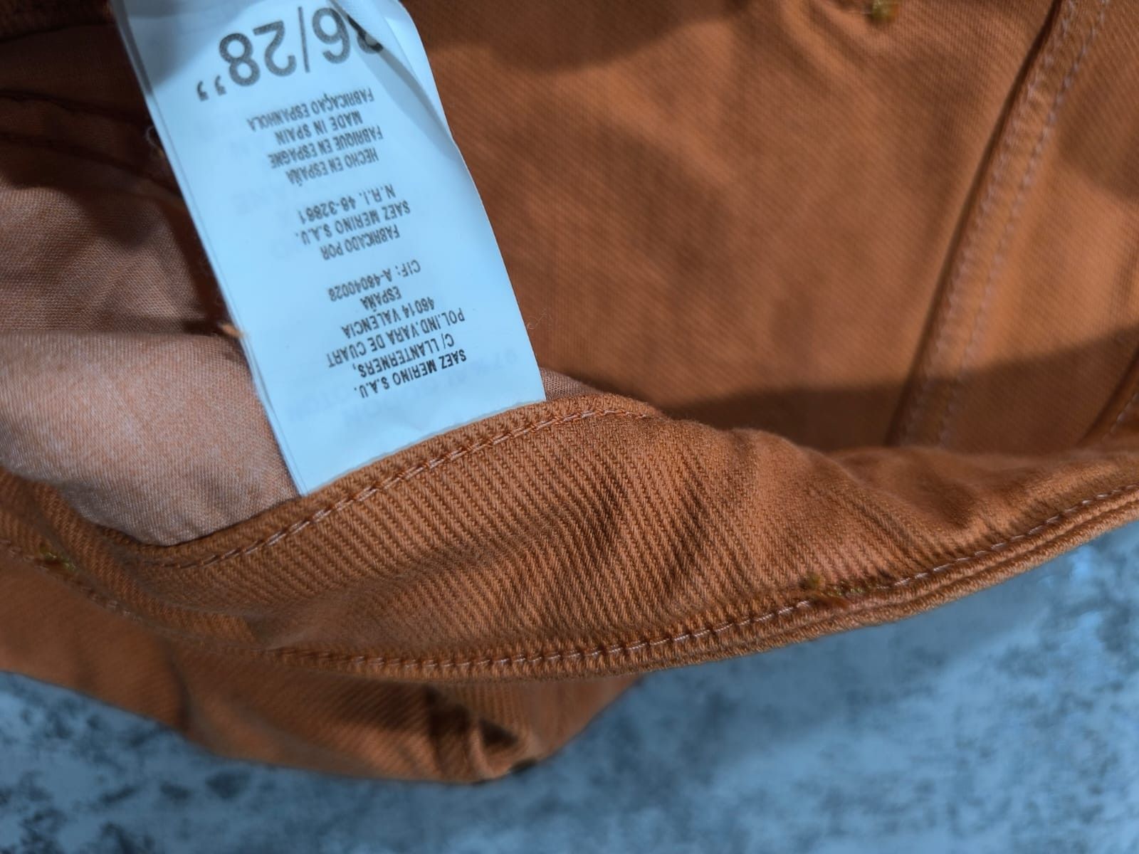 Other Vtg Lois Spain BellBottoms Orange Super Flared Rare 90s Size 27" / US 4 / IT 40 - 6 Thumbnail