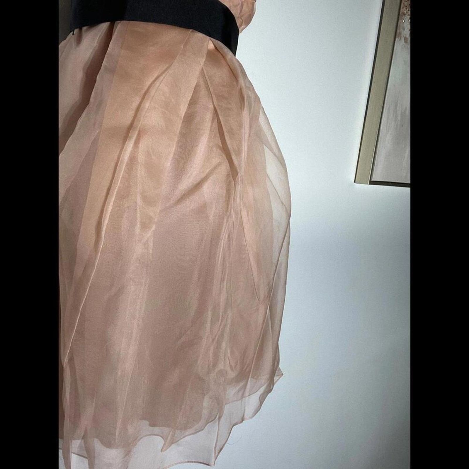 Vera Wang Vera Wang strapless dress gown in pink satin Size S / US 4 / IT 40 - 7 Thumbnail