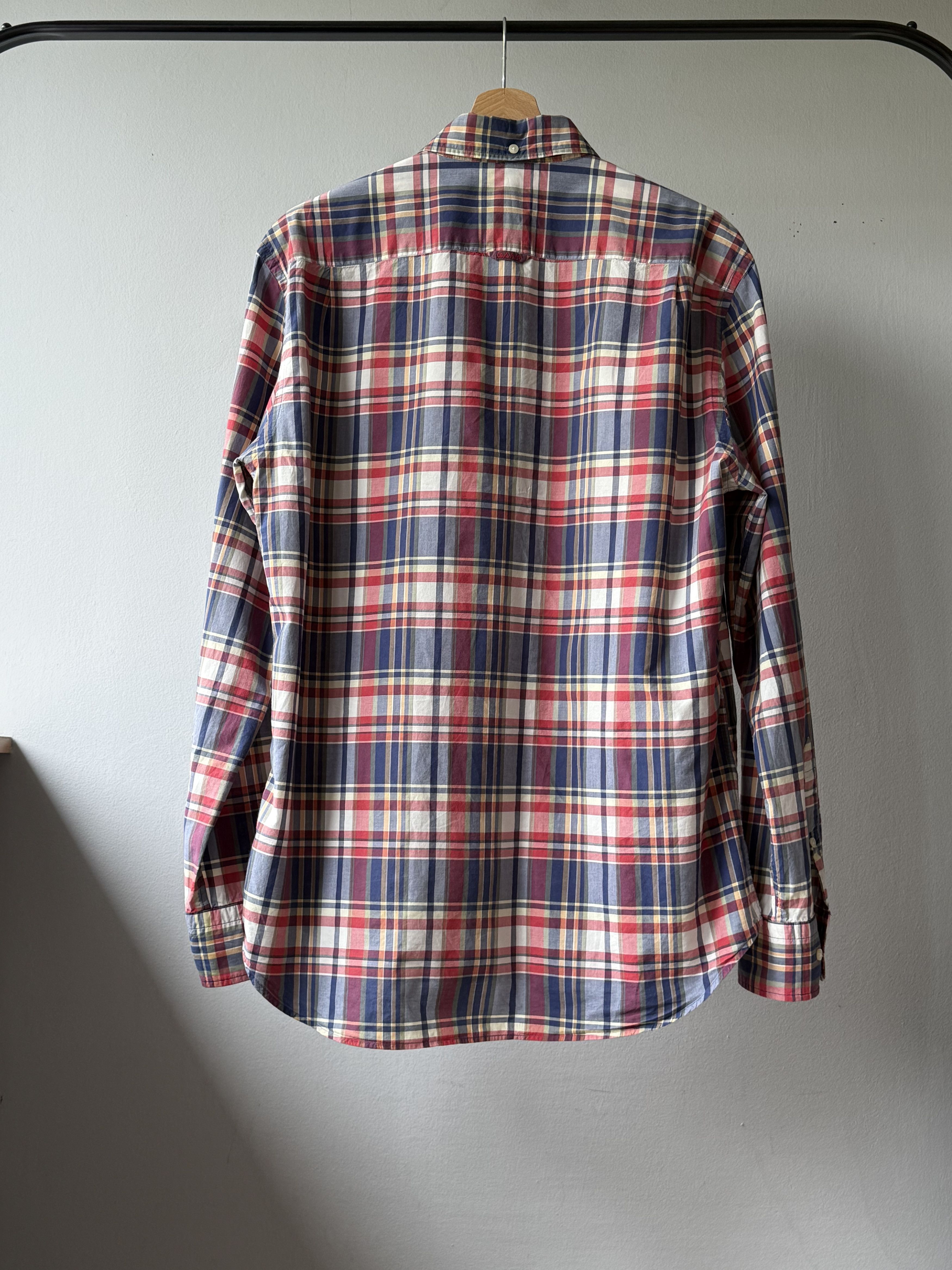 Gant × Gant Rugger Gant YALE CO-OP Archive Poplin Campus Store Plaid L/S Shirt Size US XL / EU 56 / 4 - 2 Thumbnail