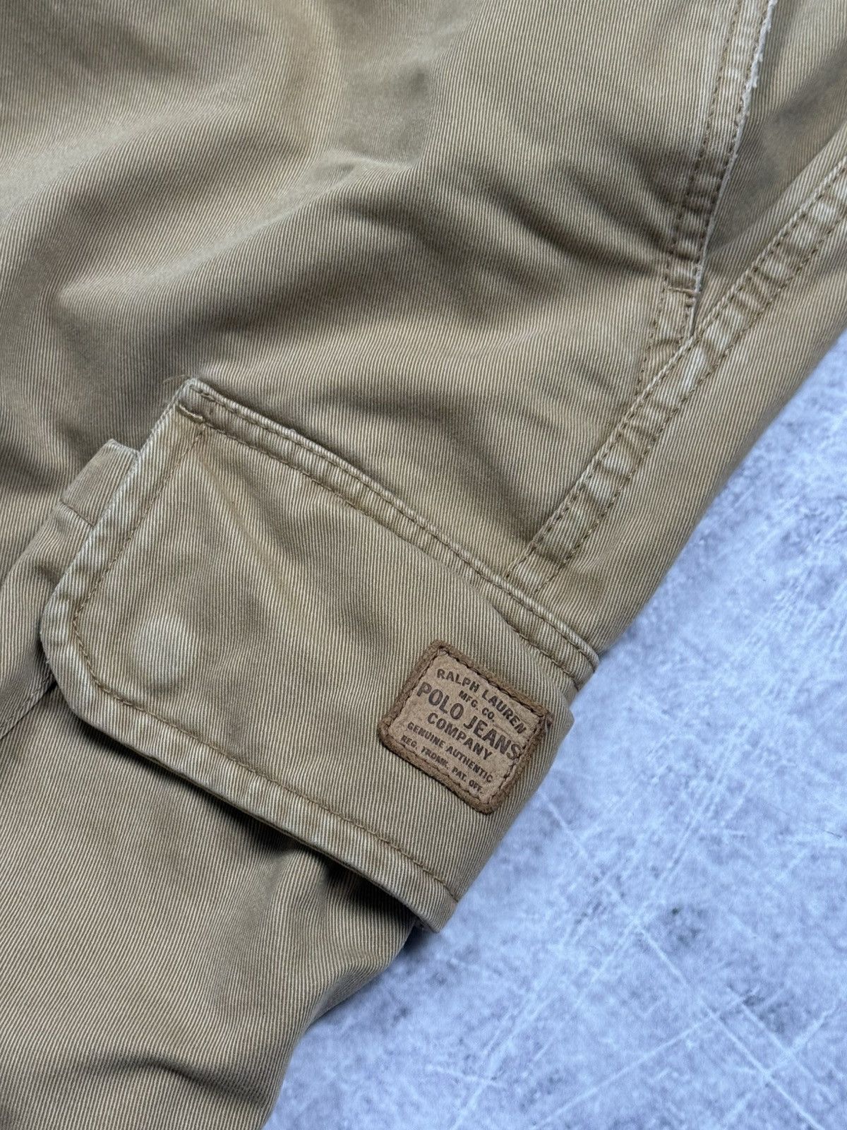 Polo Ralph Lauren Vintage Parachute Cargo Pant Polo Jeans Company Beige Pants Size US 32 / EU 48 - 7 Thumbnail