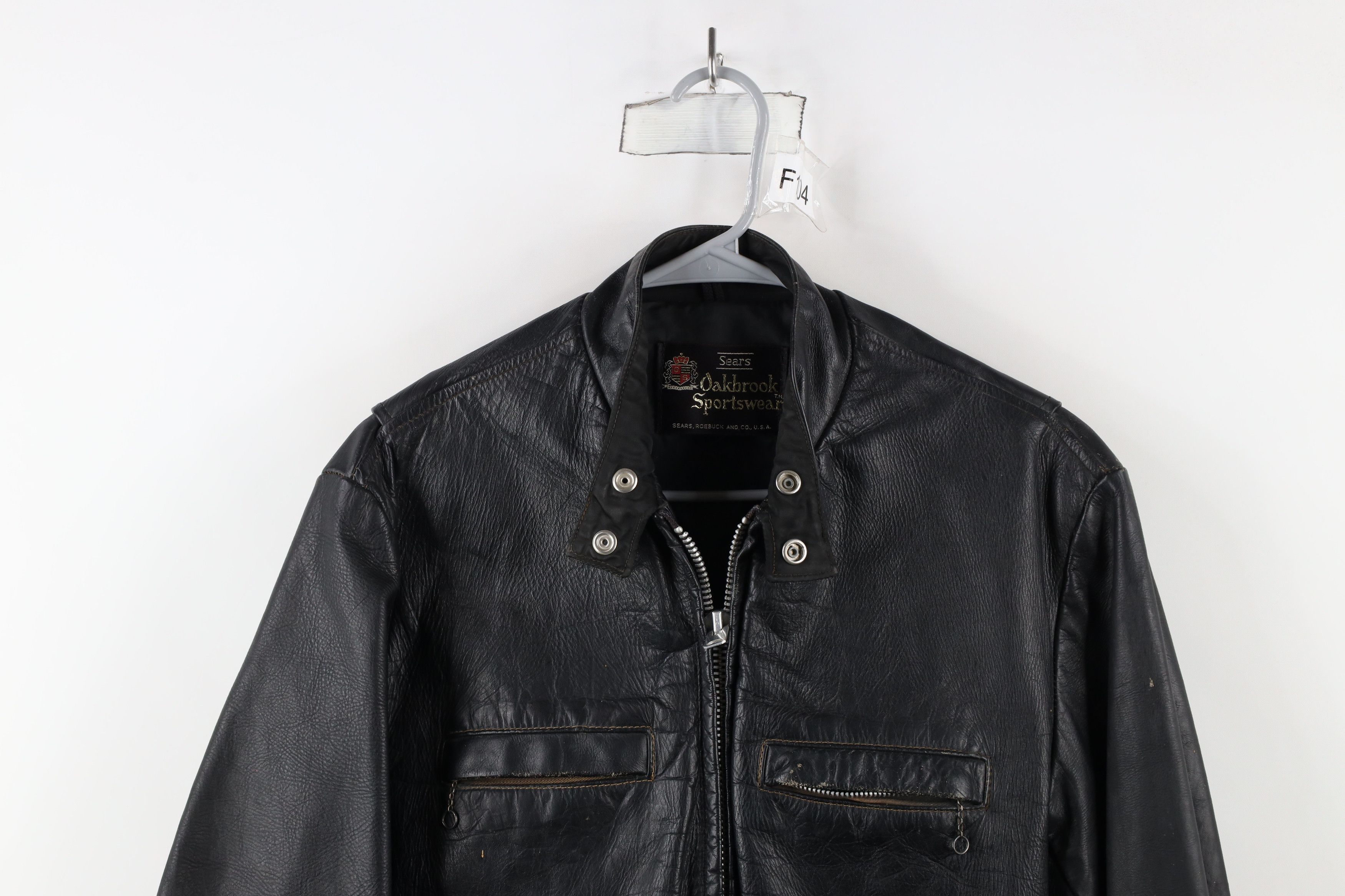 Vintage Vintage 60s 70s Streetwear Chain Zipper Cafe Jacket USA Size US L / EU 52-54 / 3 - 2 Thumbnail