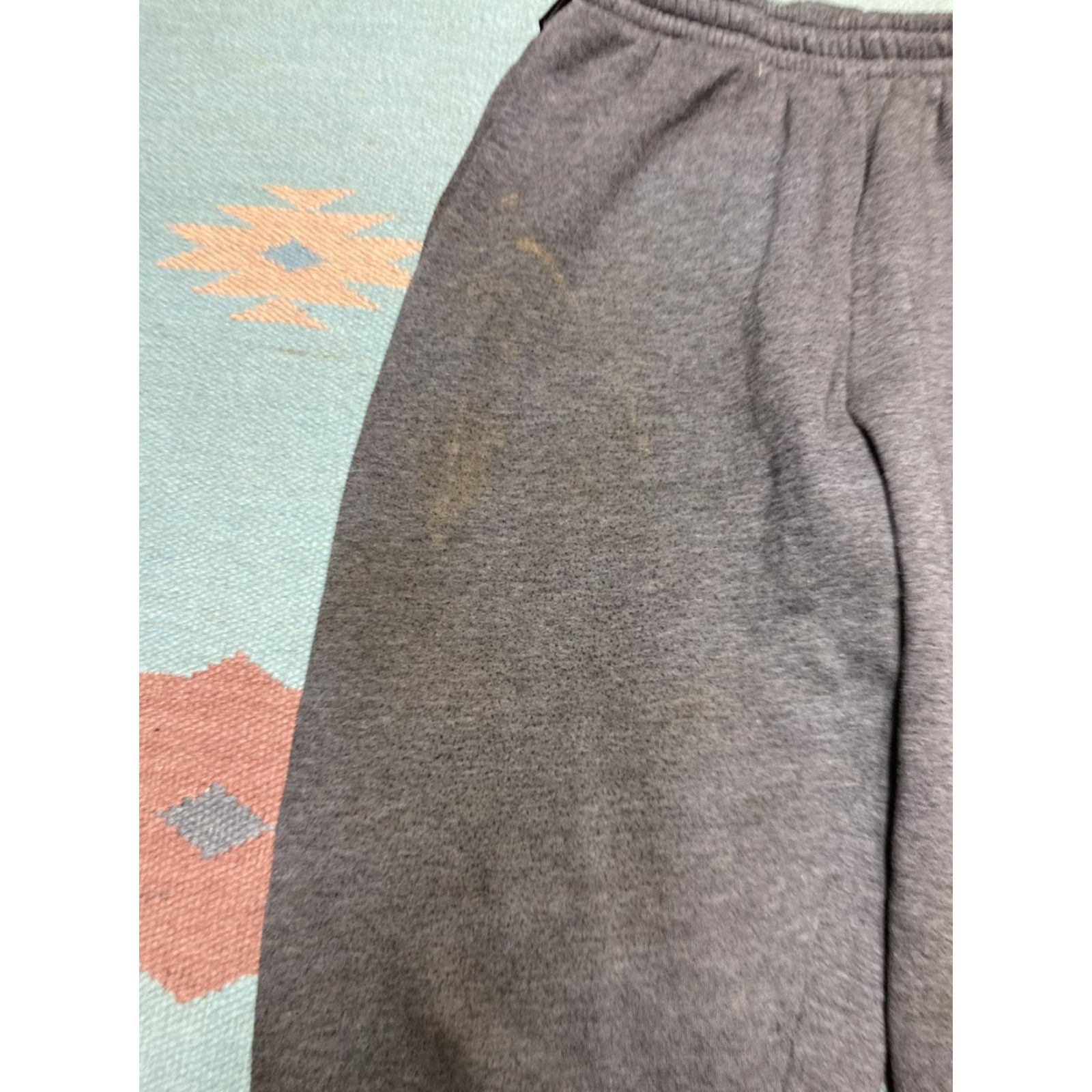 Nike VINTAGE Nike Sweatpants Mens Pants S Gray 90s Y2K Faded Swoosh Elastic Small Size US 29 - 4 Thumbnail