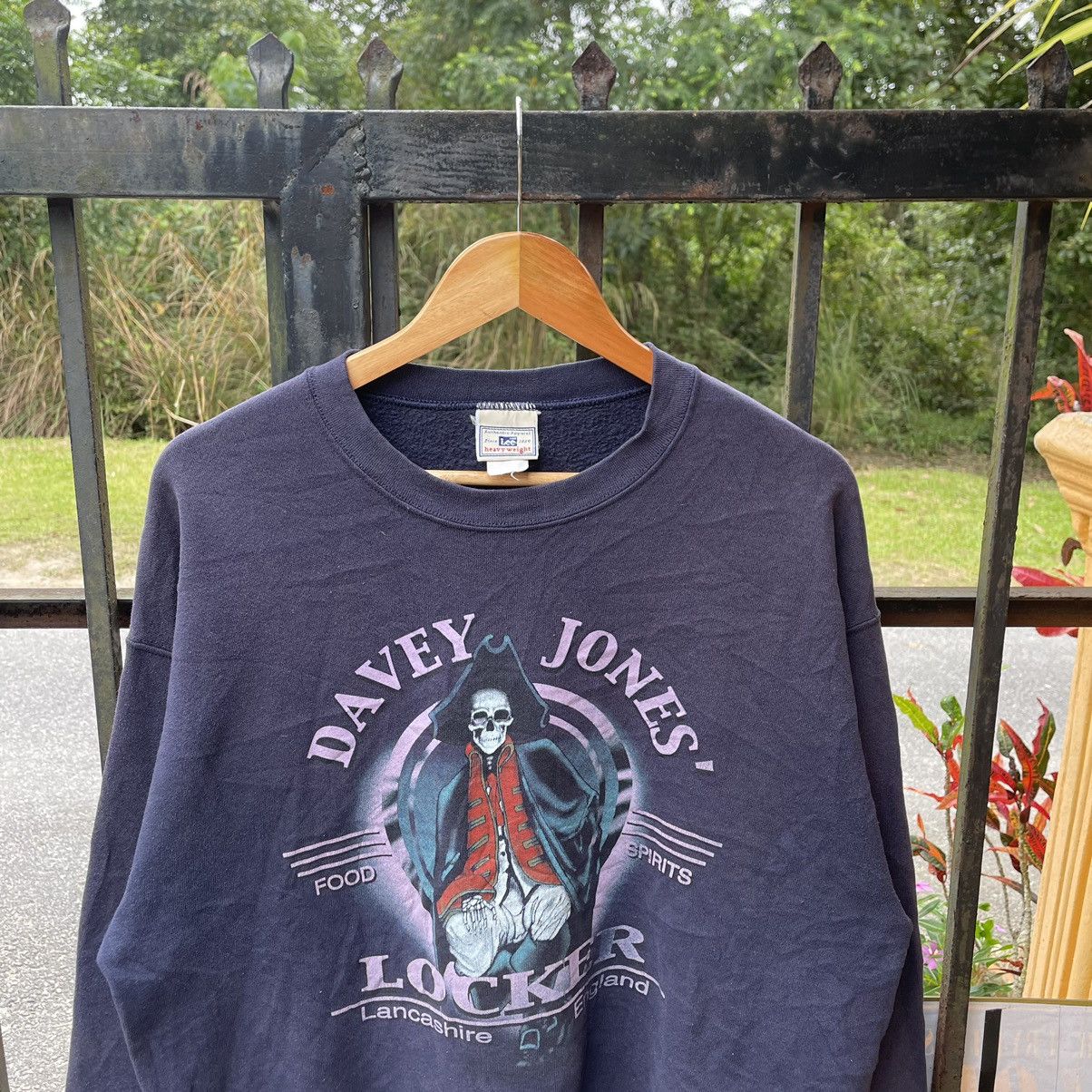 Lee × Vintage 🔥Vintage Lee Davey Jones Locker Skulls Sailor Sweatshirts Size US M / EU 48-50 / 2 - 4 Thumbnail