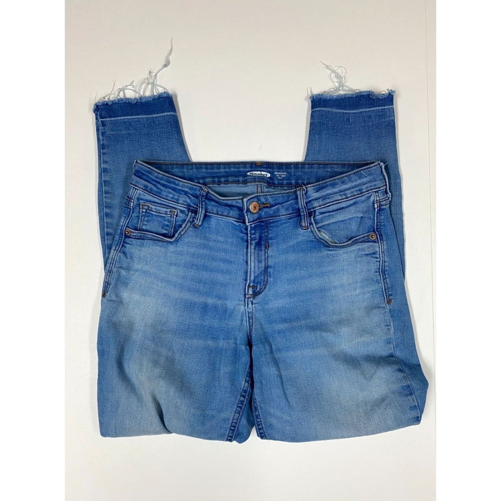 Old Navy Old Navy Jeans Womens 4 Blue Rockstar Skinny Denim 28x26 Stretch Straight Classic Arizona jeans Size 27" / US 4 / IT 40 - 2 Thumbnail