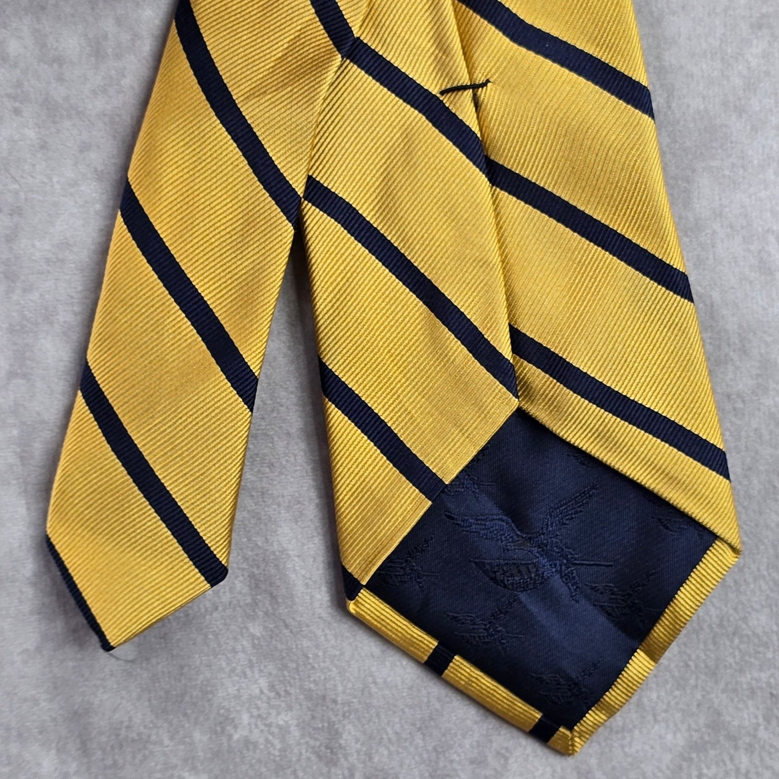 Other American Living Yellow Geometric Diagonal 100% Silk Neck Tie Size 30 - 6 Thumbnail