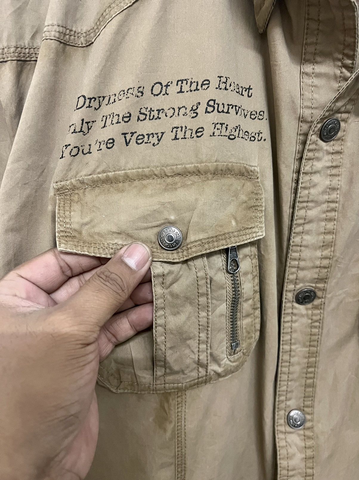14th Addiction × In The Attic × Share Spirit Homme Y2K In The Attic Western Military Workshirt Shirt Size US XXL / EU 58 / 5 - 5 Thumbnail
