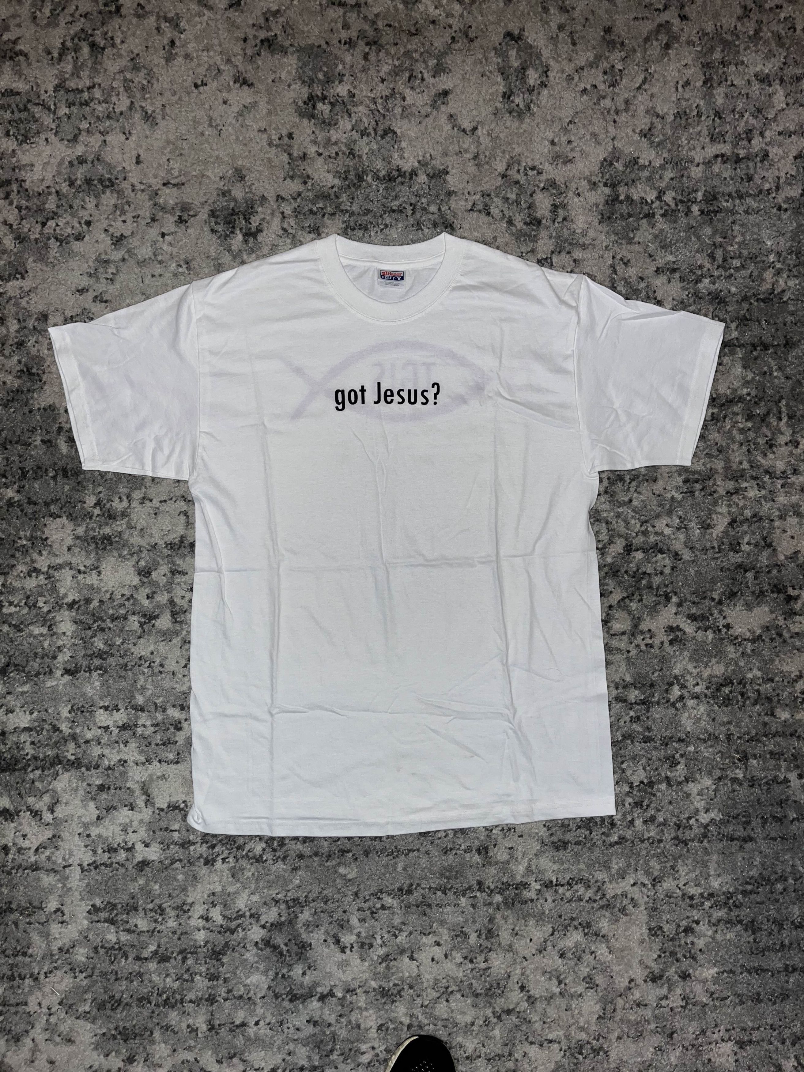 Vintage Vintage 90s Got Jesus? Shirt Size US L / EU 52-54 / 3 - 3 Thumbnail