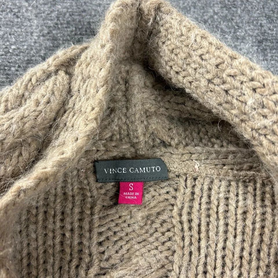 Vince Camuto Vince Camuto Cardigan Womens Small Knit Open Front Alpaca Size S / US 4 / IT 40 - 5 Thumbnail