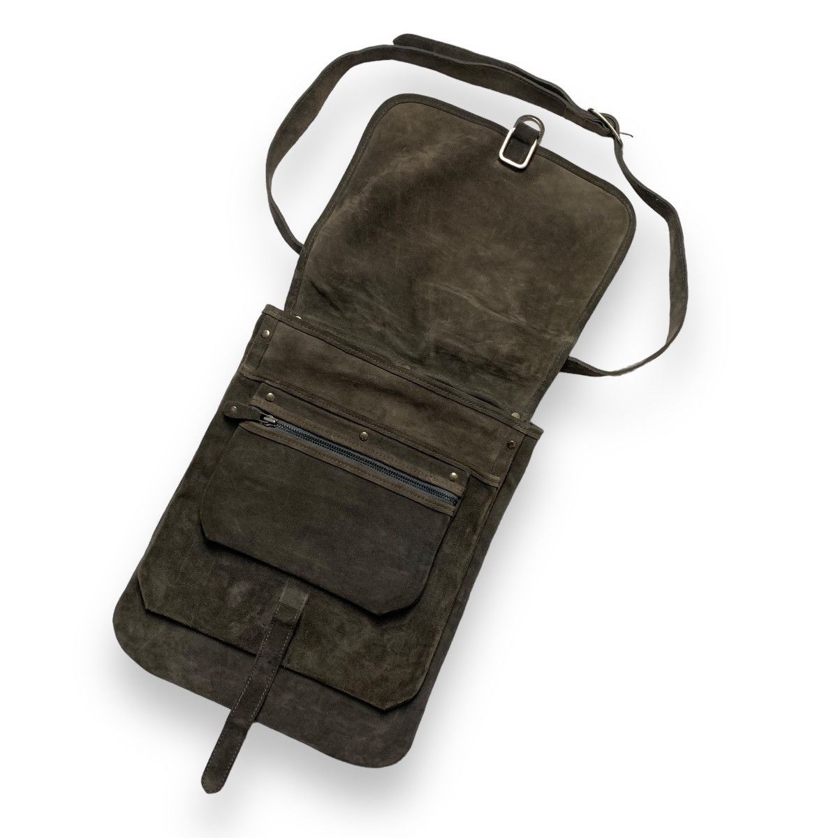 Maison Margiela Rare archive maison margiela suede leather shoulder bag Size ONE SIZE - 4 Thumbnail