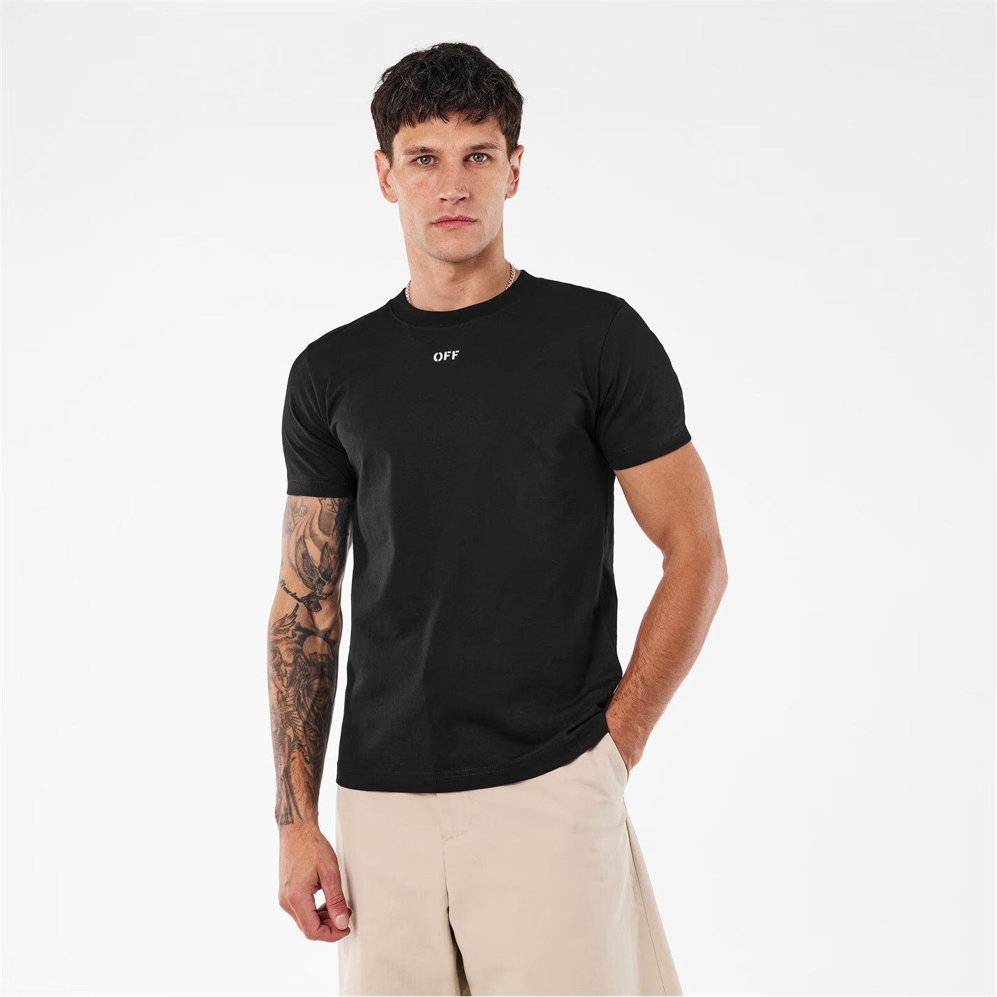 o1g2r1mq0226 Crew Neck T-Shirt In Black