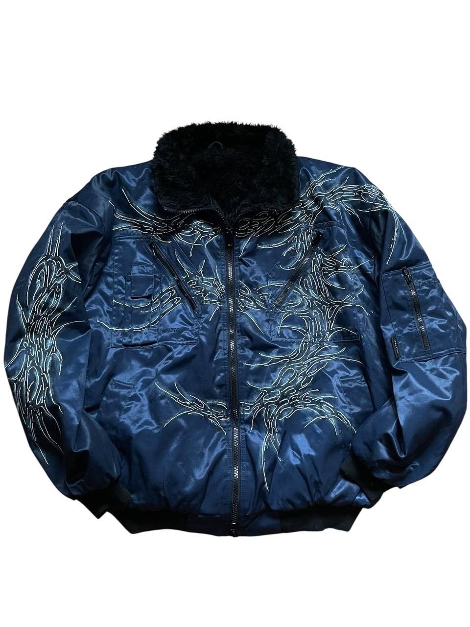 Le Grande Bleu (L.G.B.) Cyber neotribal shaman bomber jacket Size US XL / EU 56 / 4 - 1 Thumbnail