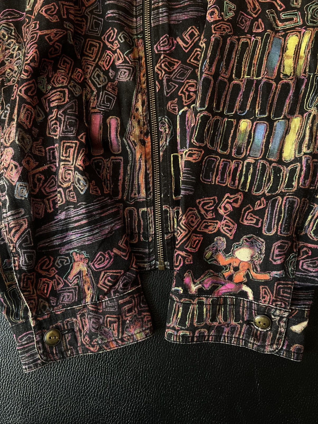 Chicos Psicodelic Monkeys Dance Chico’s Jacket Size US M / EU 48-50 / 2 - 4 Thumbnail