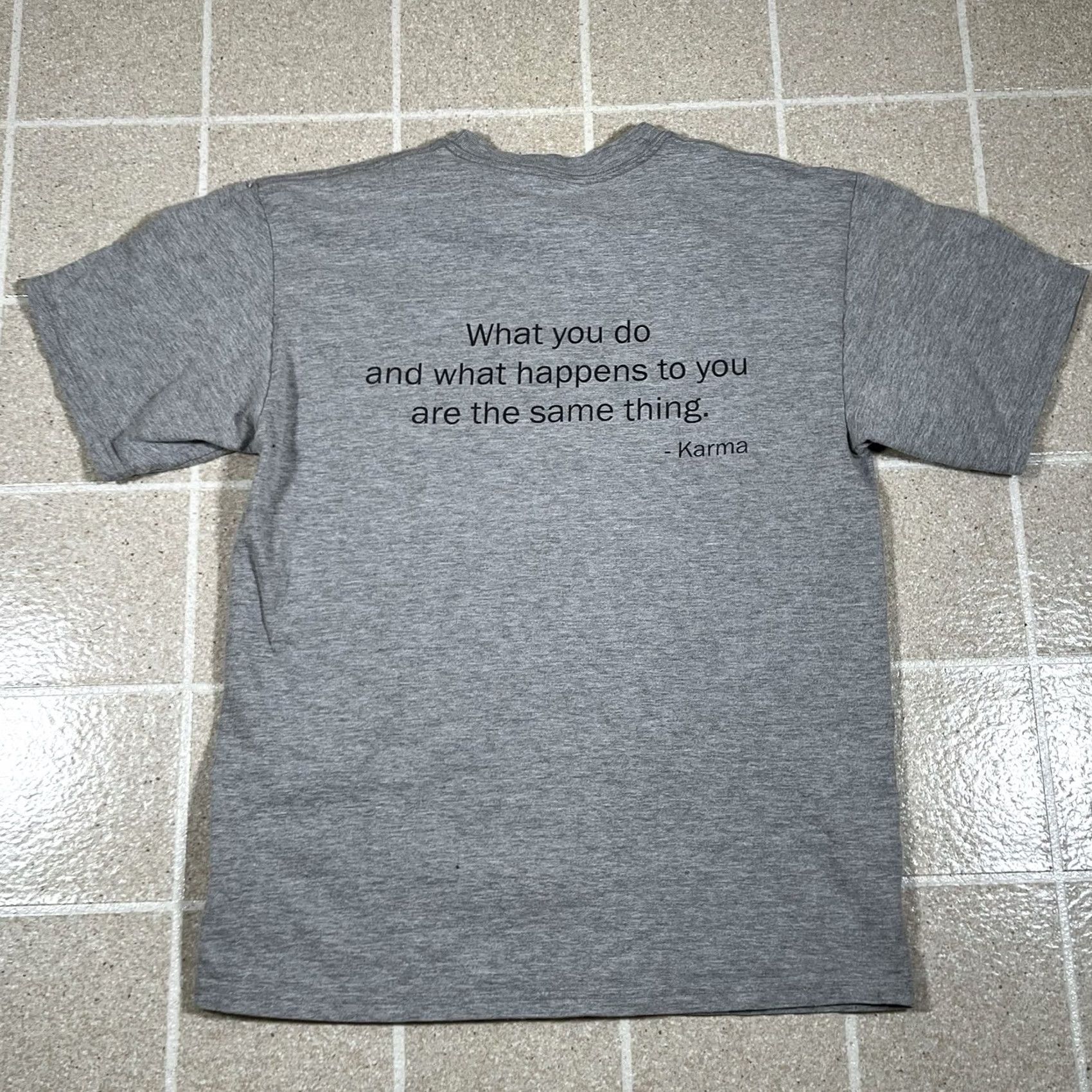 Swims VINTAGE Hanes Beefy T-Shirt Karma Swimming Team Y2K Heeather Grey Size M Men Shirt Grey 90s Swim Pool Size US M / EU 48-50 / 2 - 3 Thumbnail