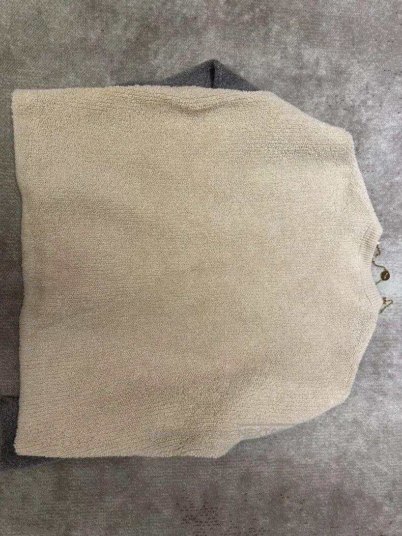 Loewe Loewe Gray and white colorblock knit sweater Size M / US 6-8 / IT 42-44 - 2 Thumbnail