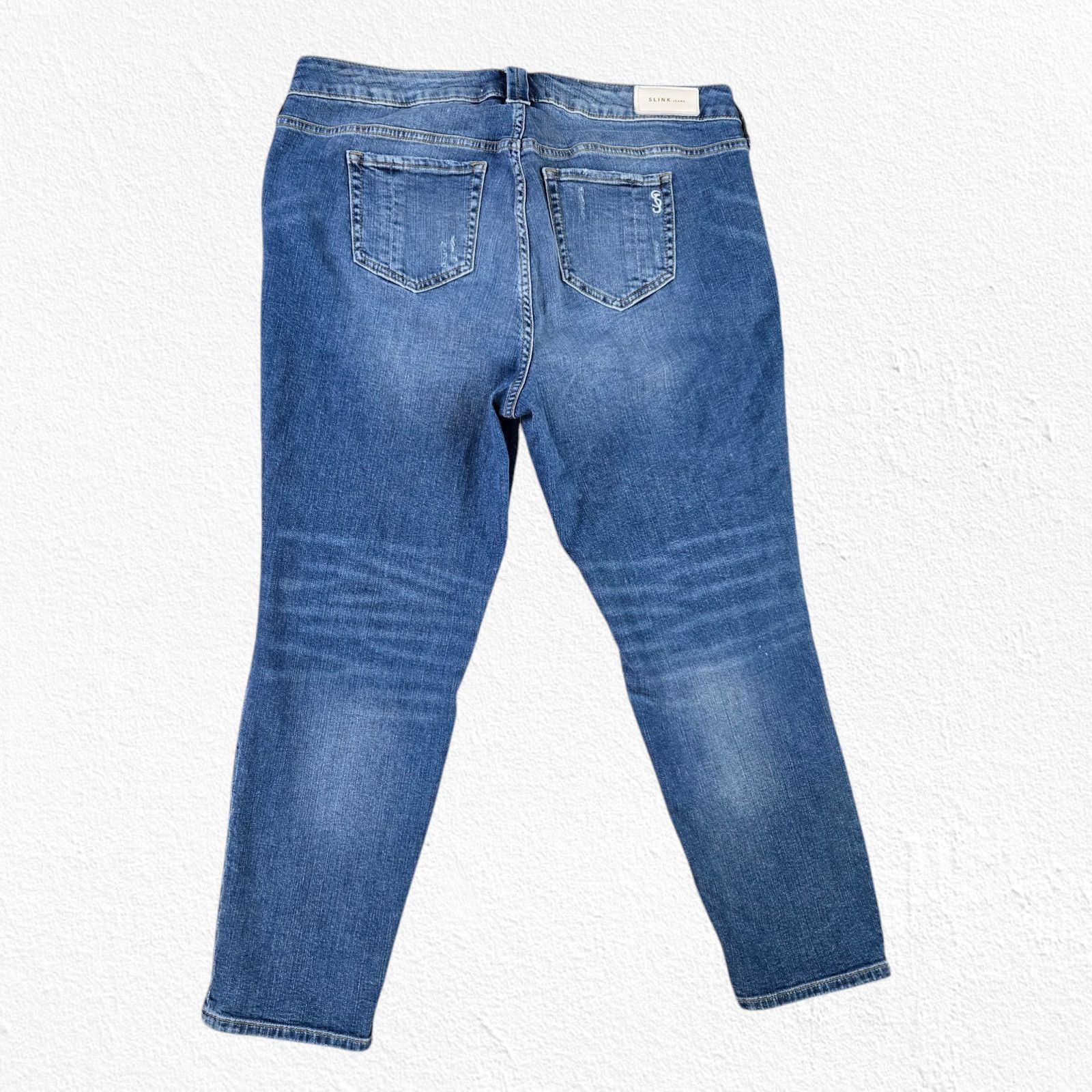 Other Medium Wash Distressed Curvy Straight Jeans Size 16 Size 38" / US 16 / IT 52 - 9 Thumbnail