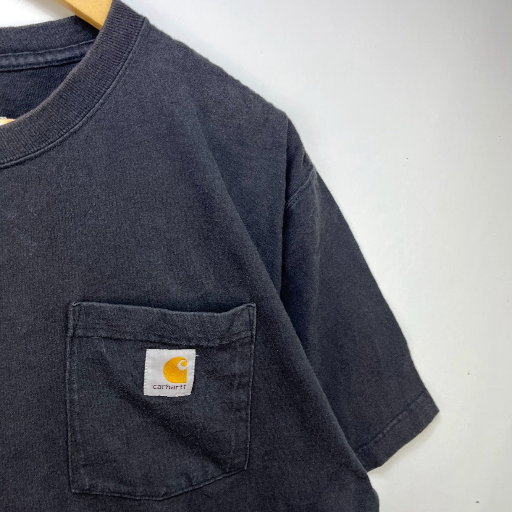 Carhartt VINTAGE Carhartt T-Shirt Black Pocket Large Mens Shirt Size US L / EU 52-54 / 3 - 3 Thumbnail
