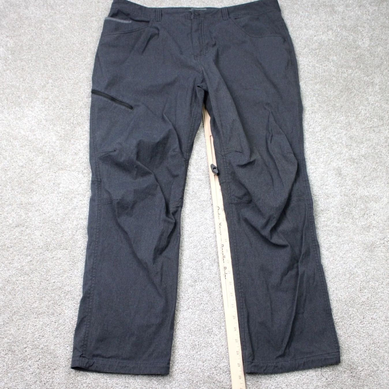 Royal Robbins Royal Robbins Pants Mens 40x32 Gray Canvas Cargo Nylon Straight Leg Hiking Size US 40 / EU 56 - 2 Thumbnail